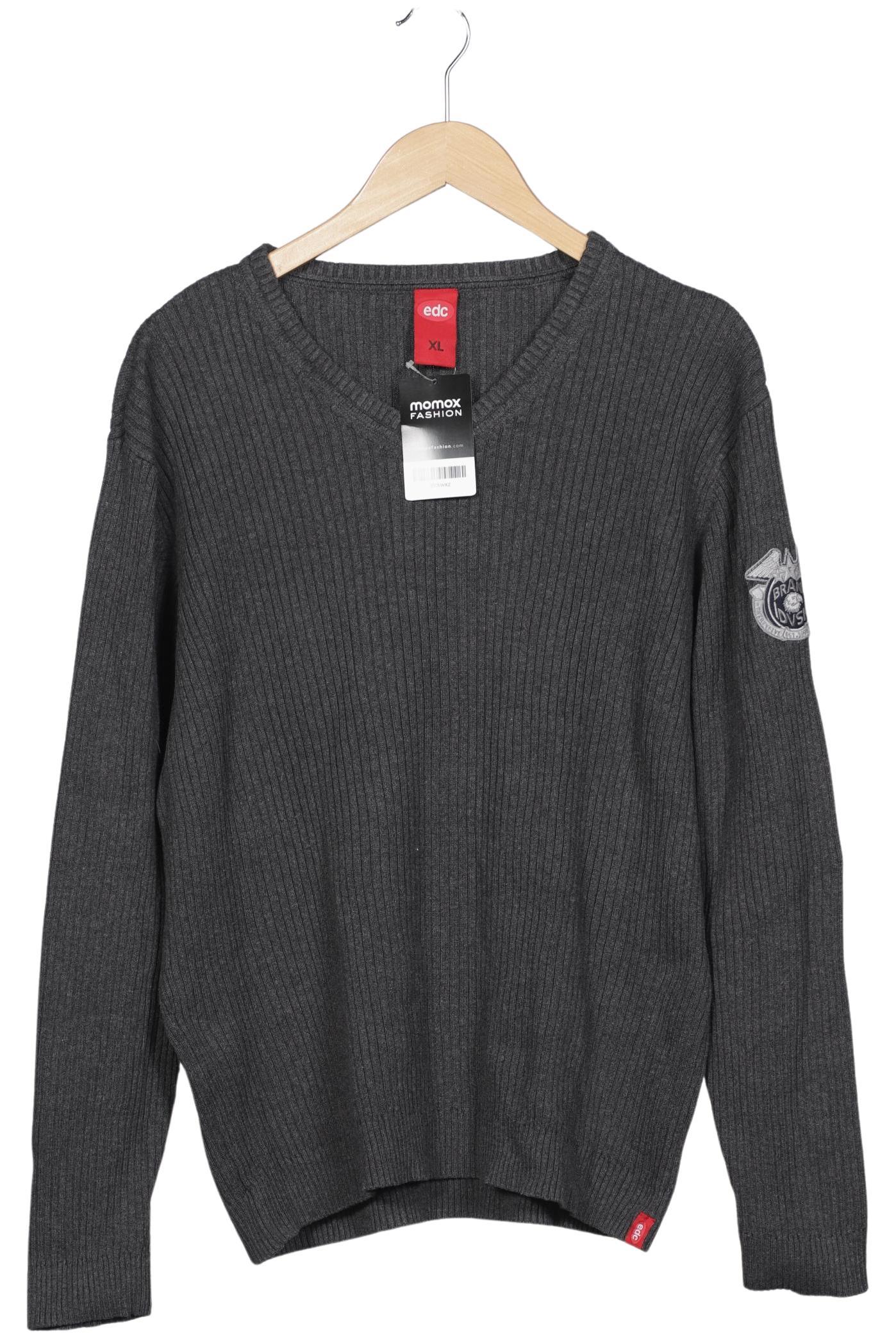 

edc by Esprit Herren Pullover, grau, Gr. 54