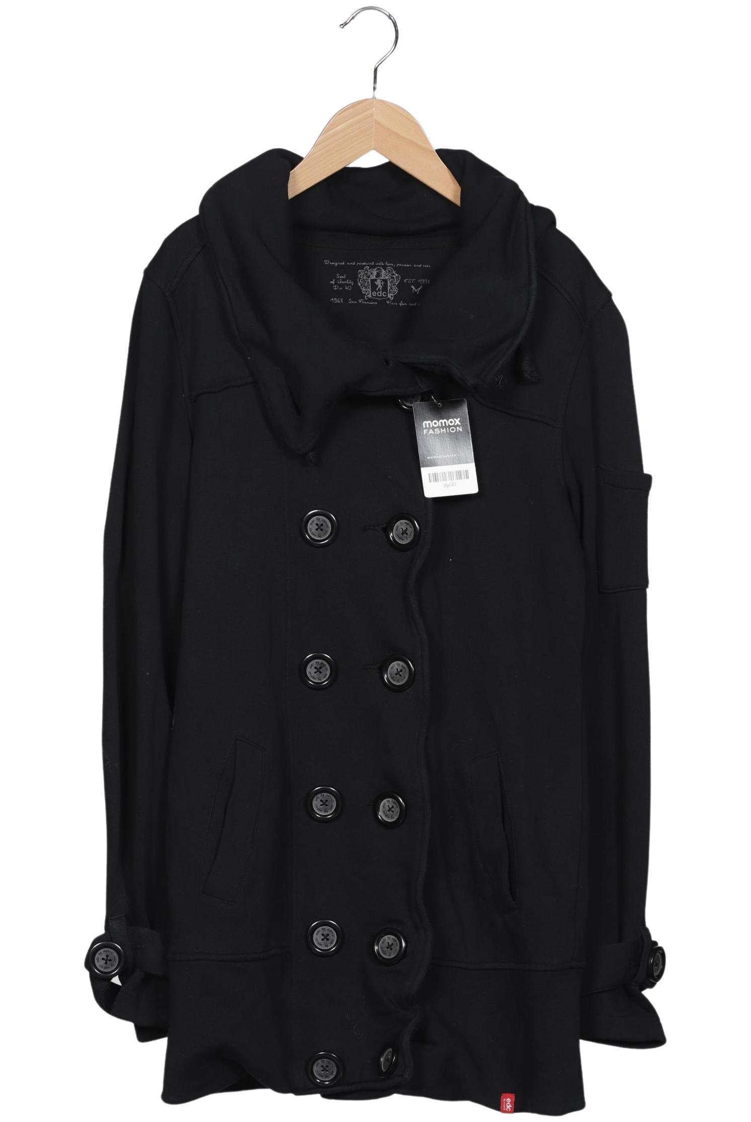 

edc by Esprit Damen Kapuzenpullover, schwarz, Gr. 40