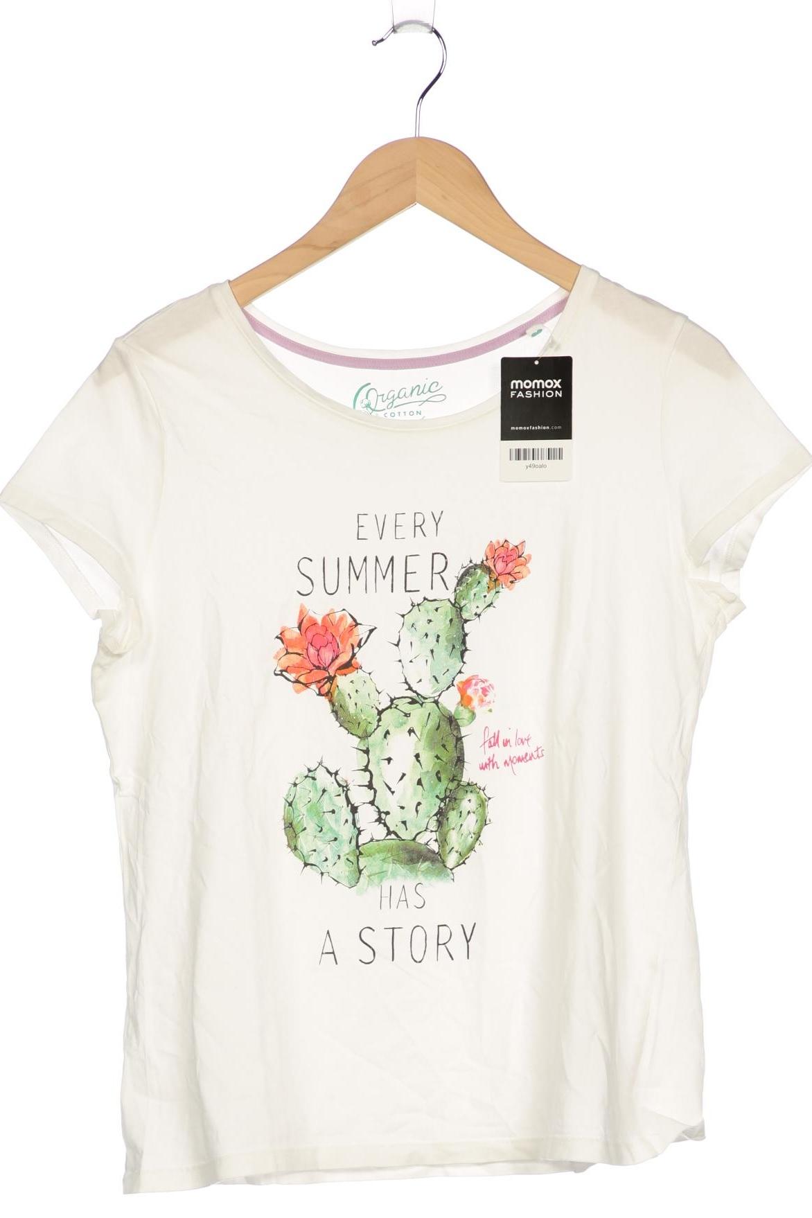 

edc by Esprit Damen T-Shirt, weiß, Gr. 44