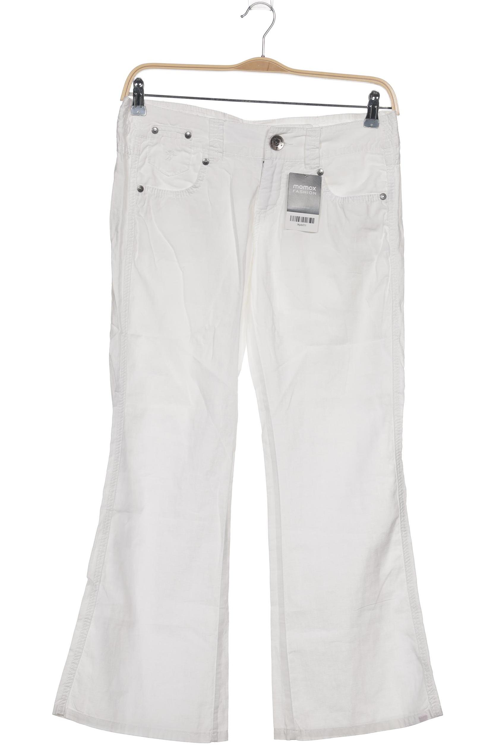 

edc by Esprit Damen Stoffhose, weiß, Gr. 36
