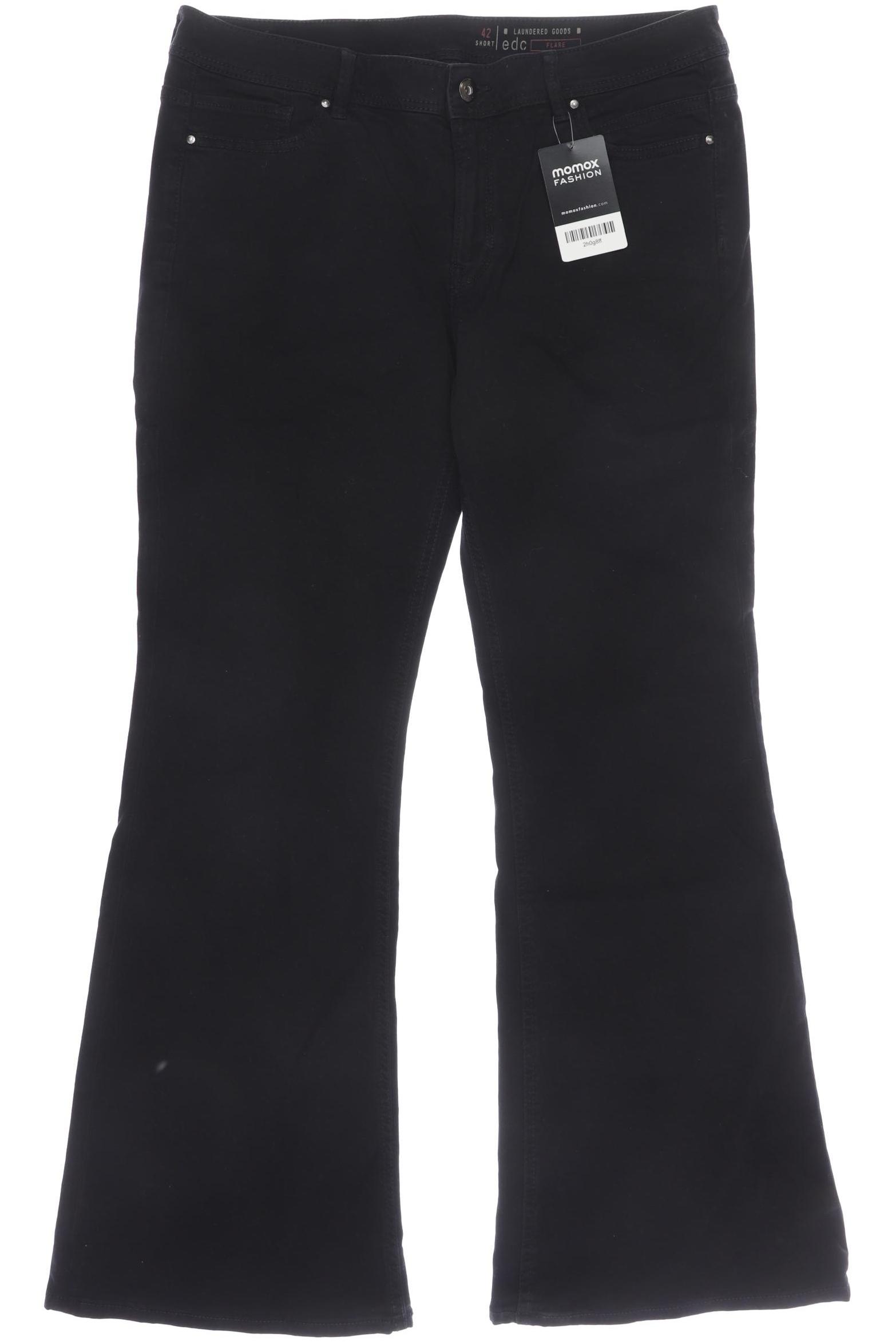

edc by Esprit Damen Jeans, schwarz, Gr. 42