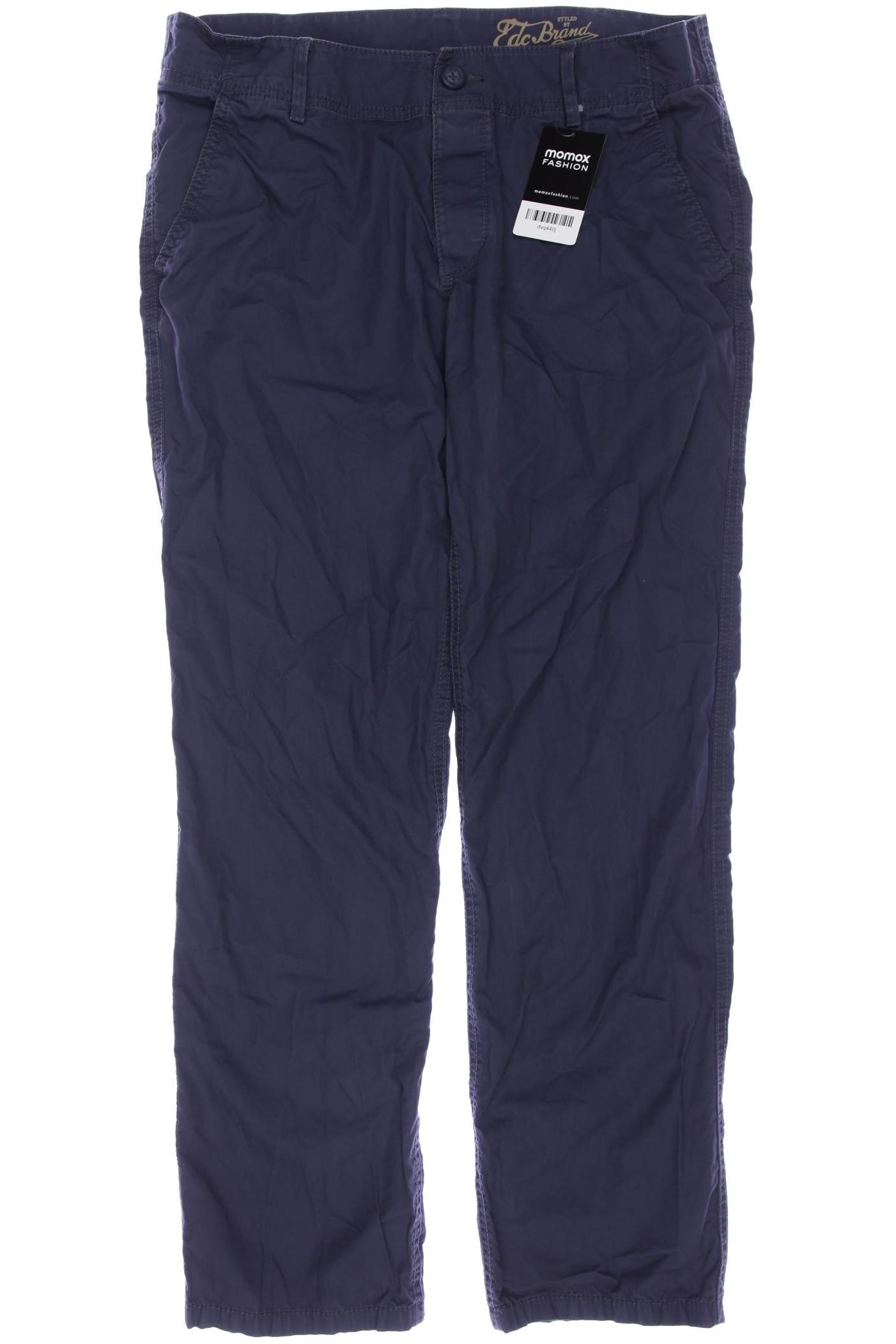 

edc by Esprit Herren Stoffhose, blau, Gr. 33