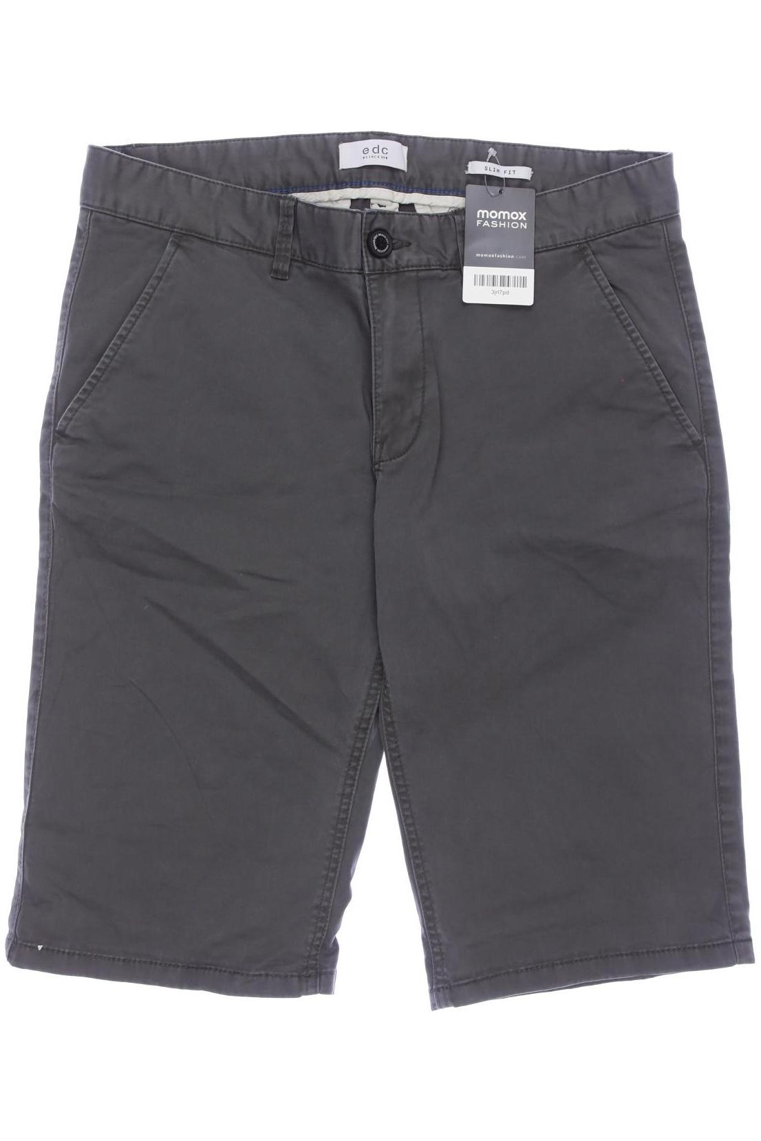 

edc by Esprit Herren Shorts, grau, Gr. 32
