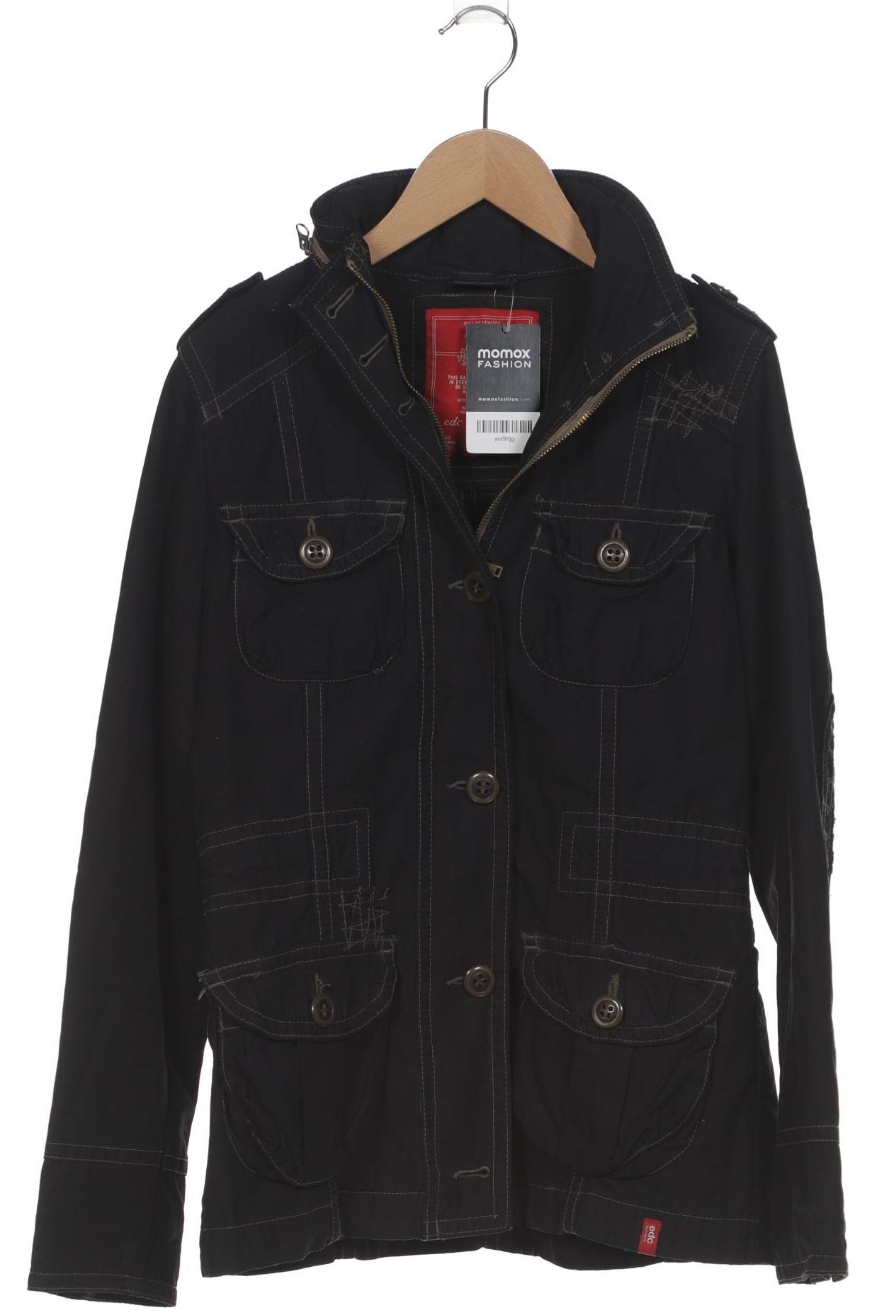 

edc by Esprit Damen Jacke, schwarz, Gr. 36