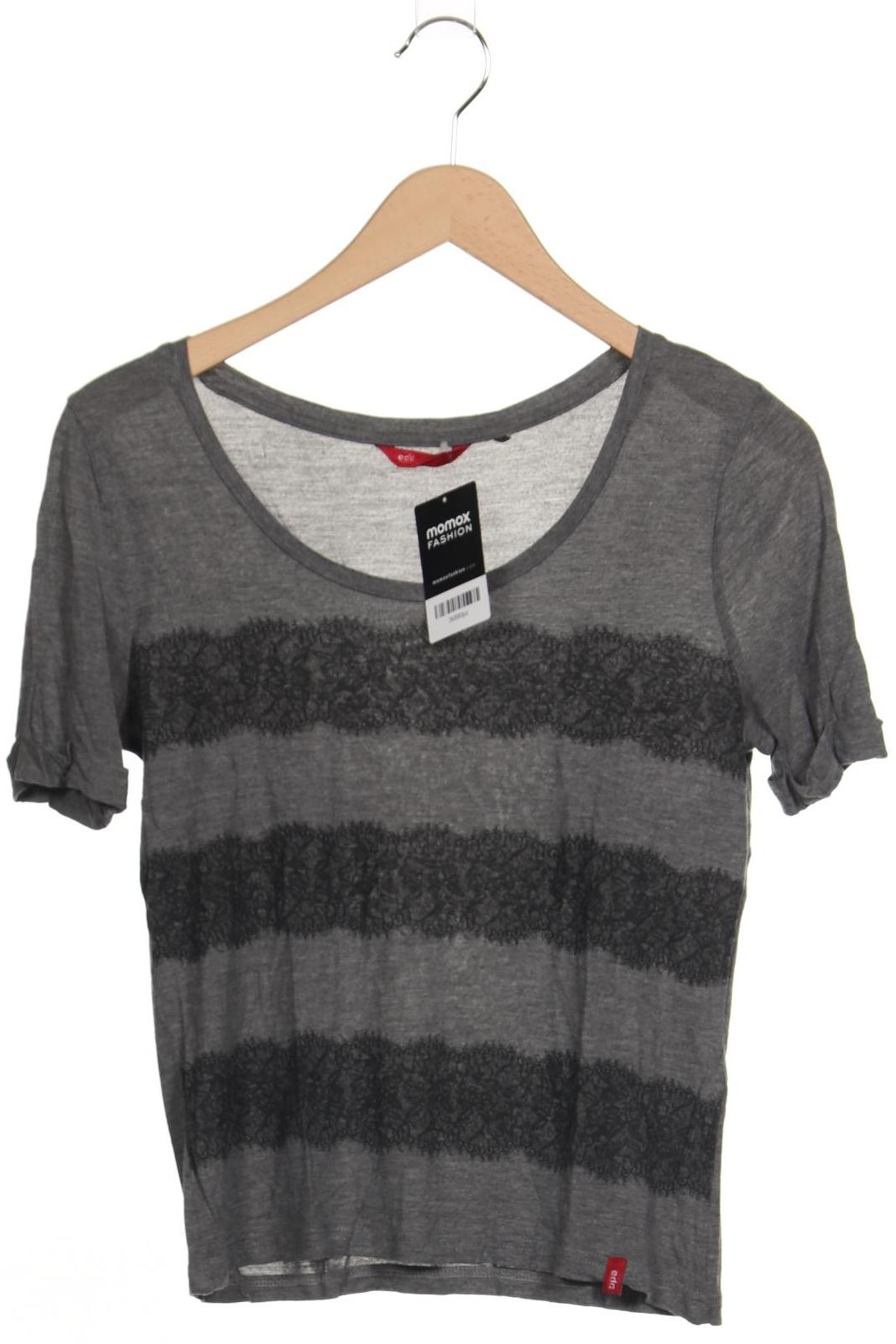 

edc by Esprit Damen T-Shirt, grau, Gr. 36
