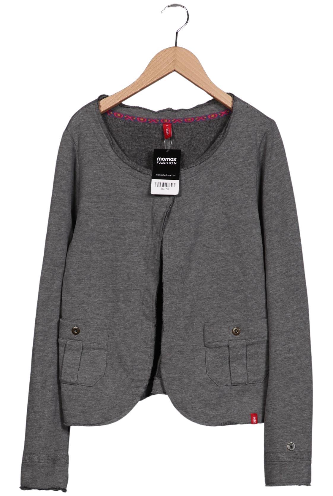 

edc by Esprit Damen Strickjacke, grau, Gr. 38