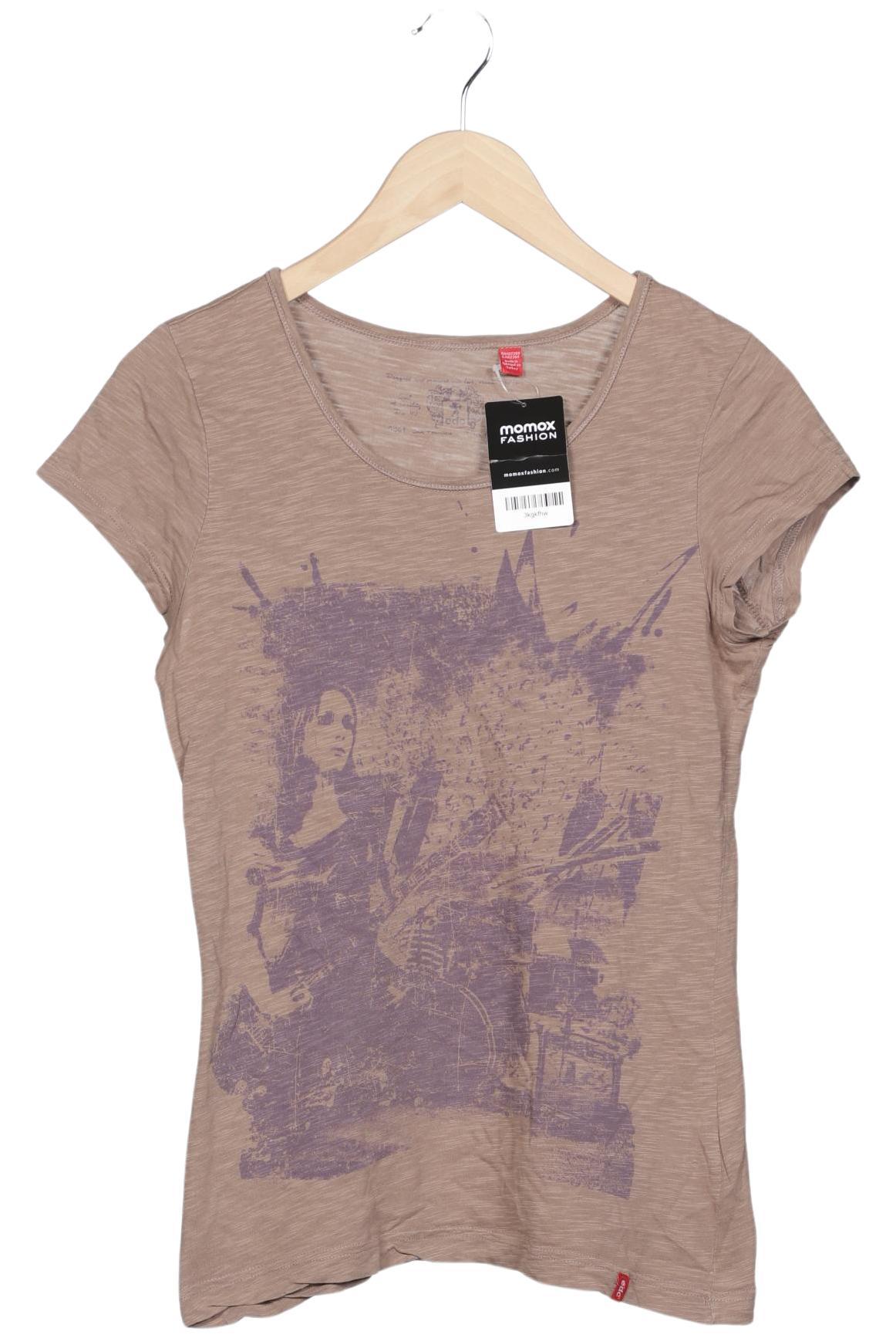 

edc by Esprit Damen T-Shirt, beige, Gr. 38