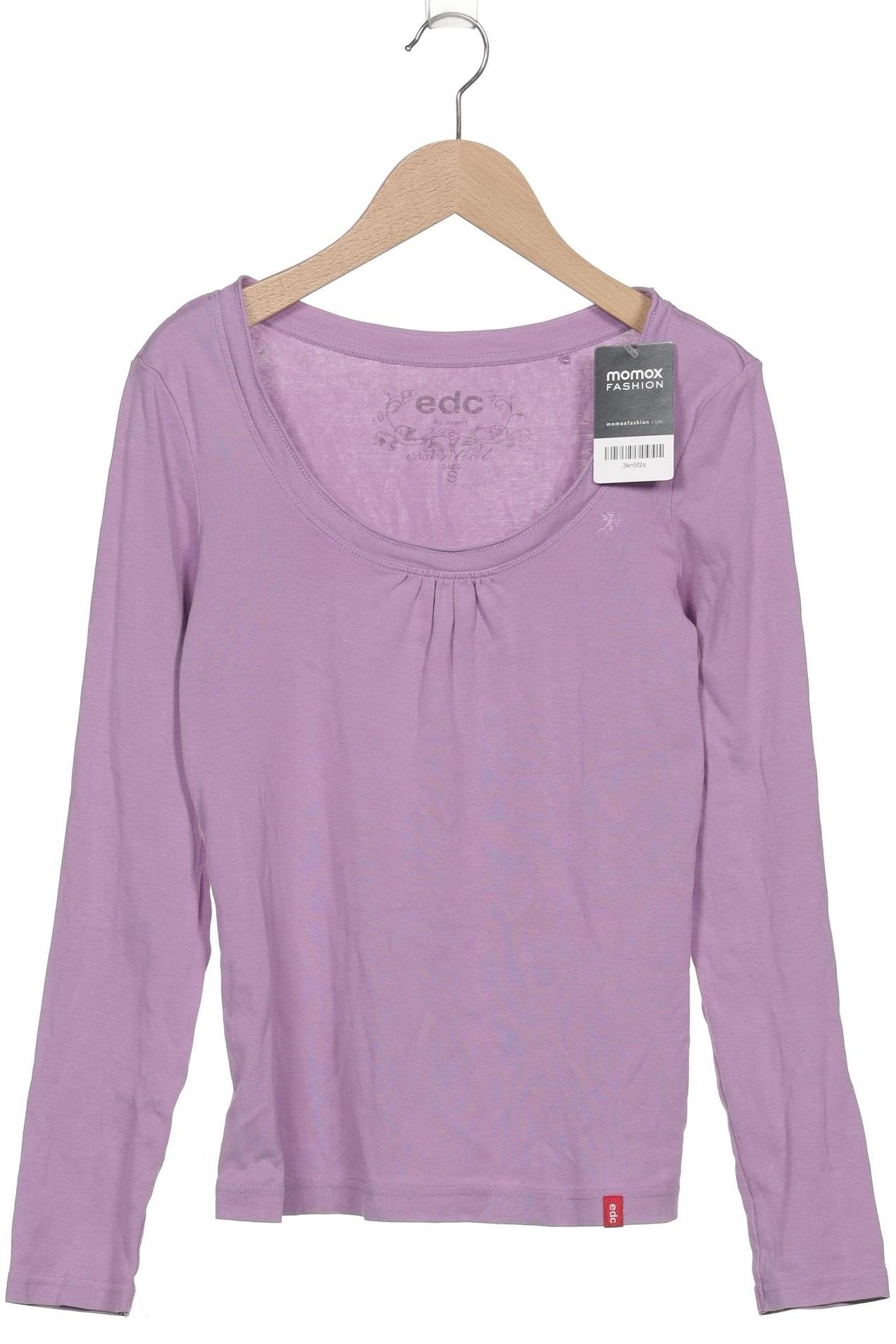 

edc by Esprit Damen Langarmshirt, flieder, Gr. 36