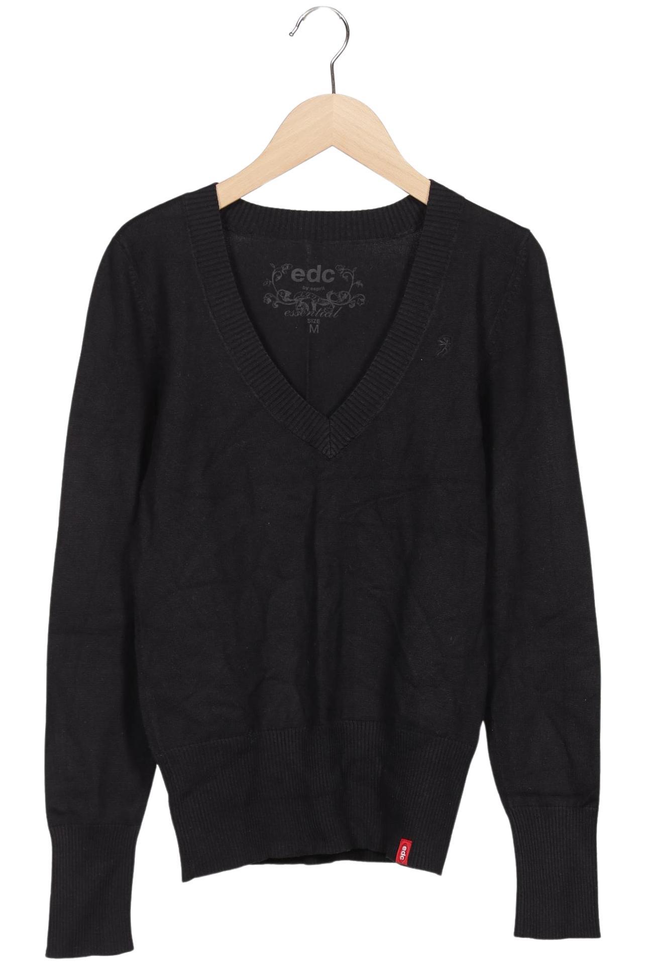 

edc by Esprit Damen Pullover, schwarz, Gr. 38