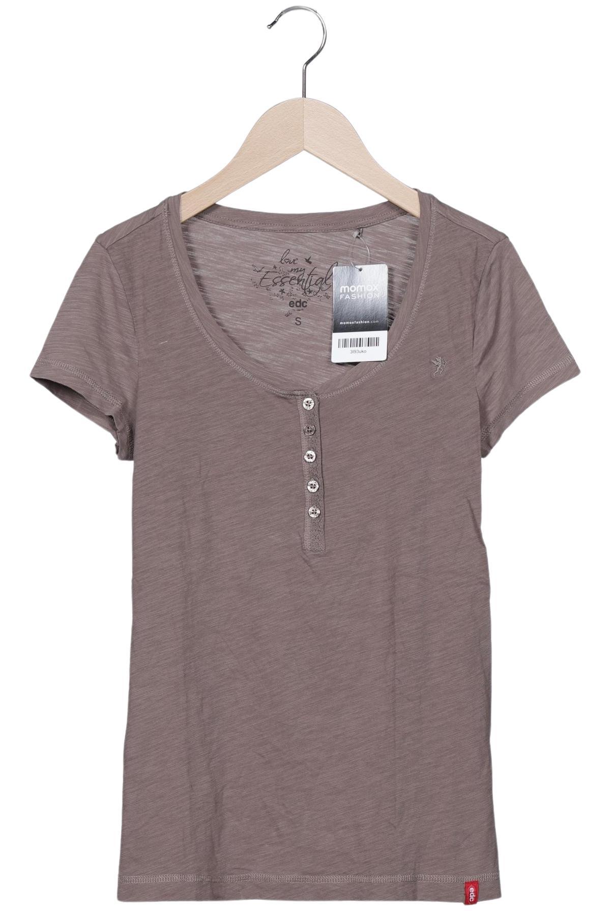 

edc by Esprit Damen T-Shirt, braun, Gr. 36