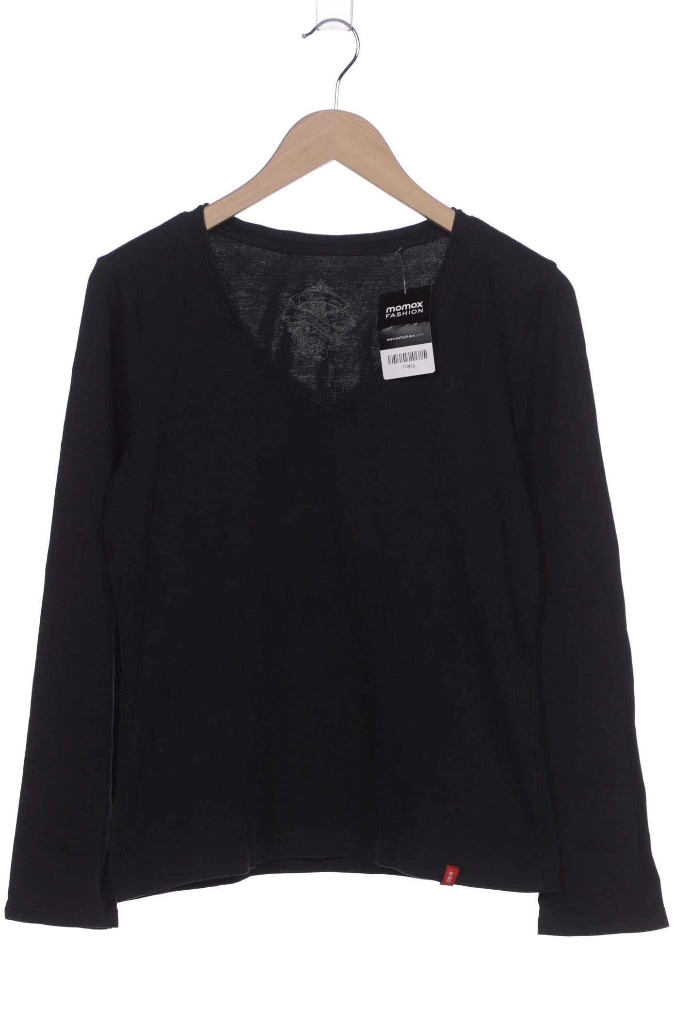 

edc by Esprit Damen Langarmshirt, marineblau, Gr. 46