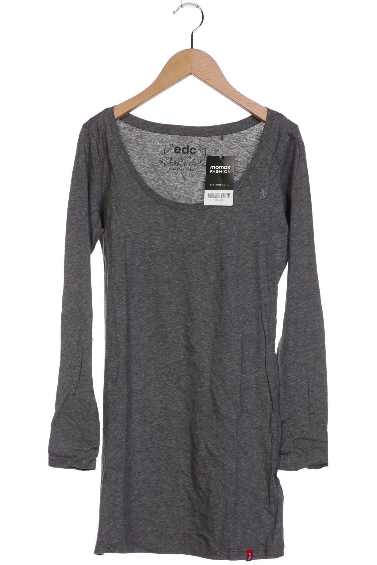 

edc by Esprit Damen Langarmshirt, grau, Gr. 38