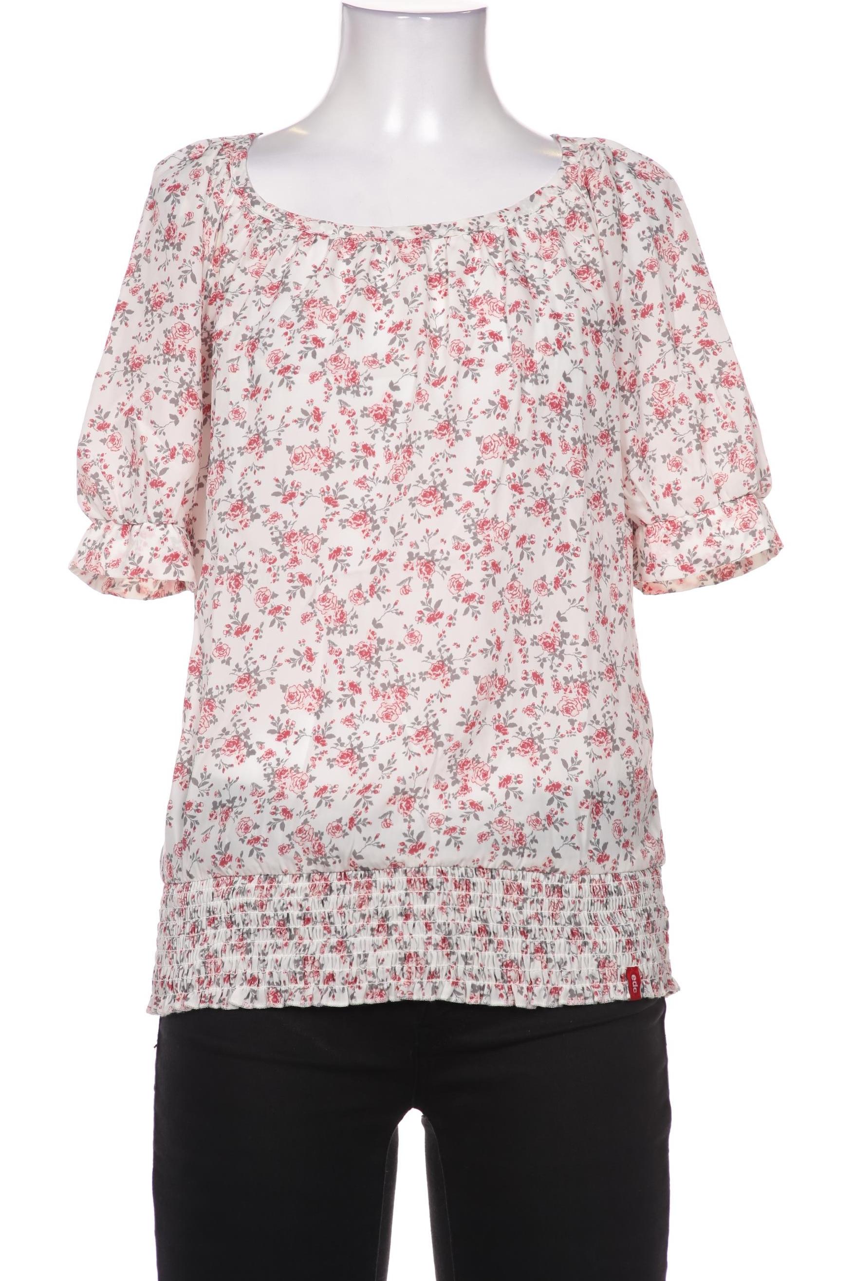 

edc by Esprit Damen Bluse, weiß, Gr. 36