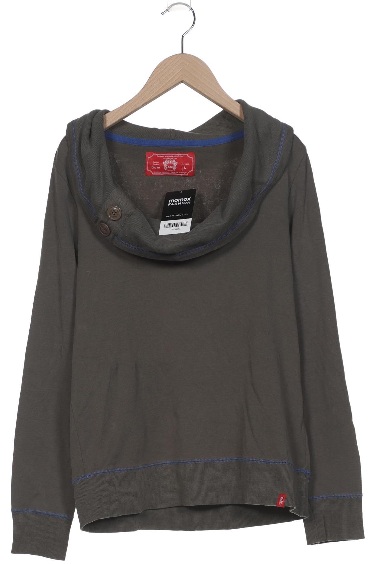 

edc by Esprit Damen Sweatshirt, grün, Gr. 42