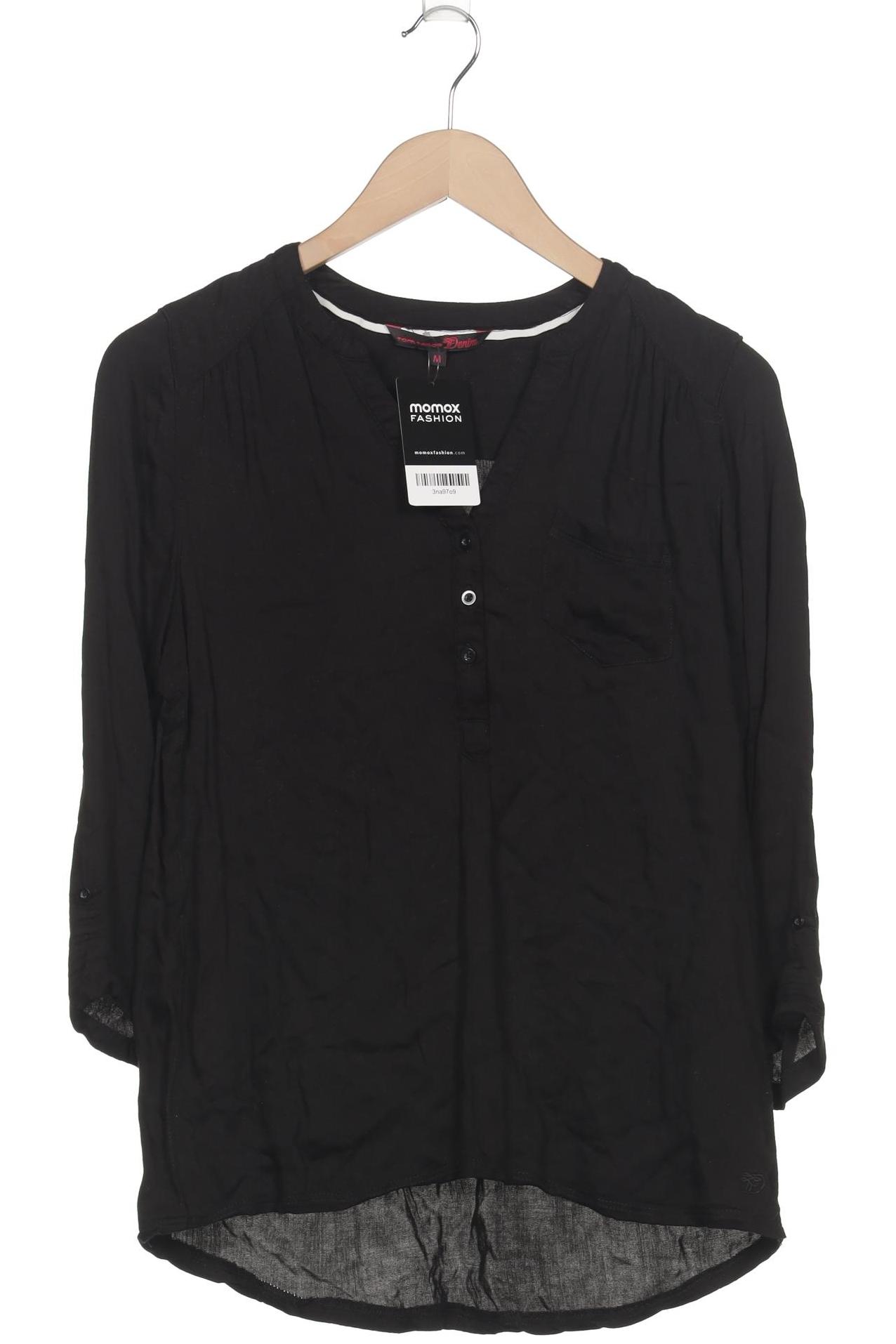 

edc by Esprit Damen Langarmshirt, schwarz, Gr. 38
