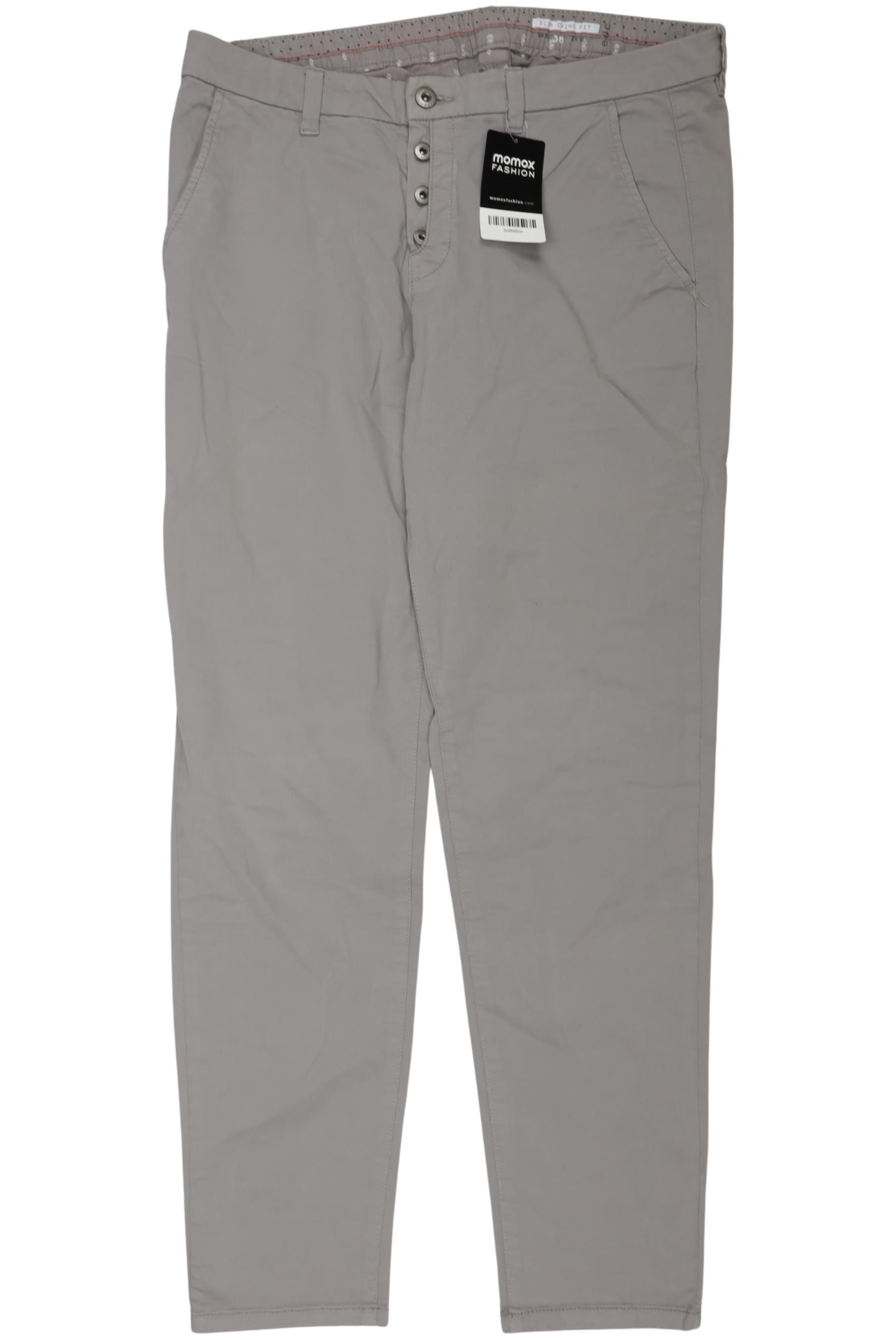

edc by Esprit Damen Stoffhose, grau, Gr. 38