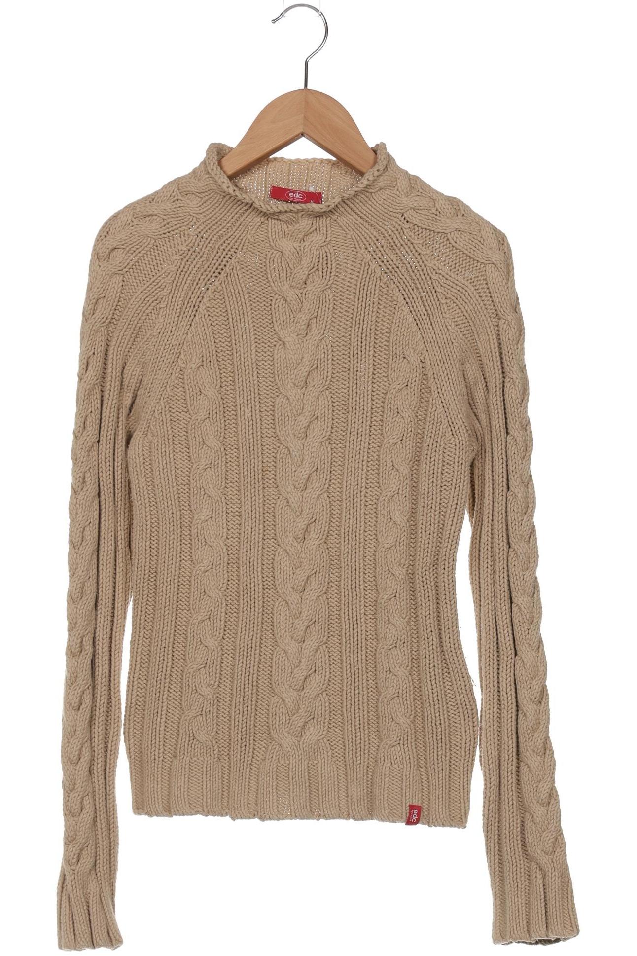 

edc by Esprit Damen Pullover, beige, Gr. 38