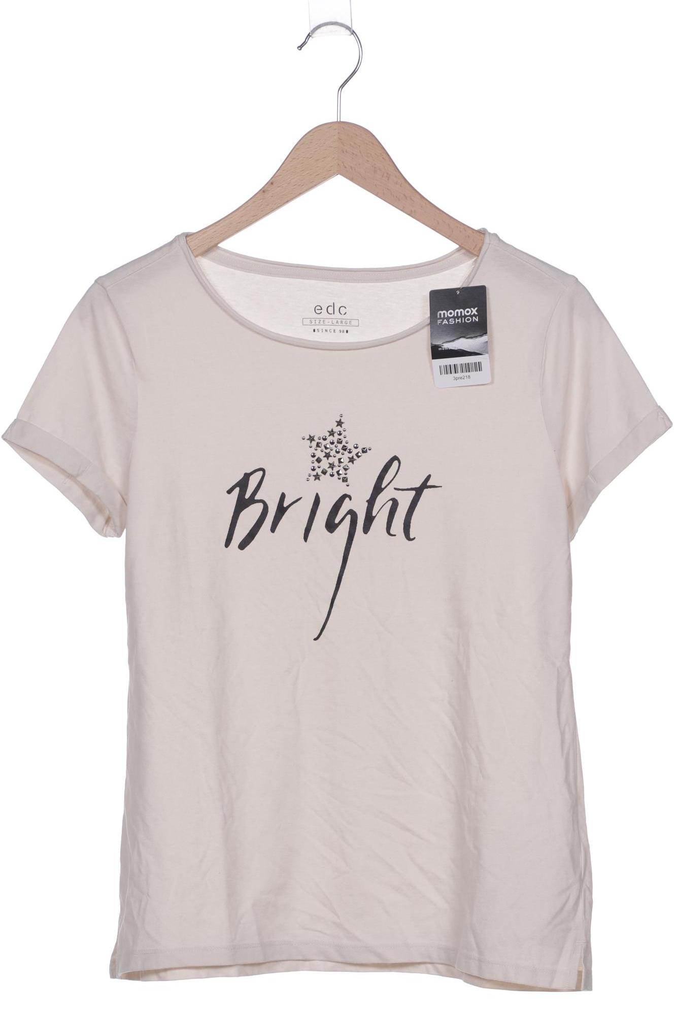 

edc by Esprit Damen T-Shirt, beige, Gr. 42