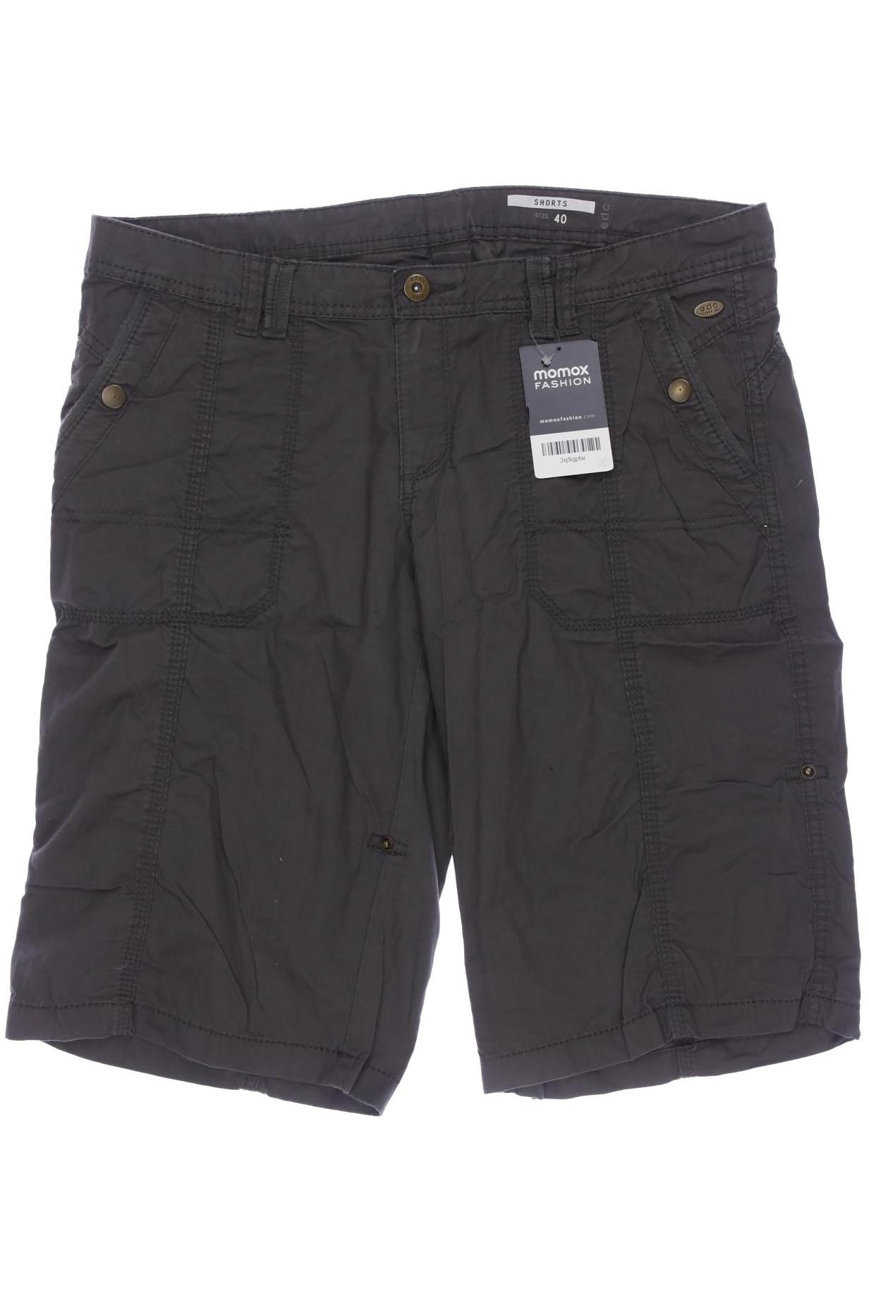 

edc by Esprit Damen Shorts, grau, Gr. 40