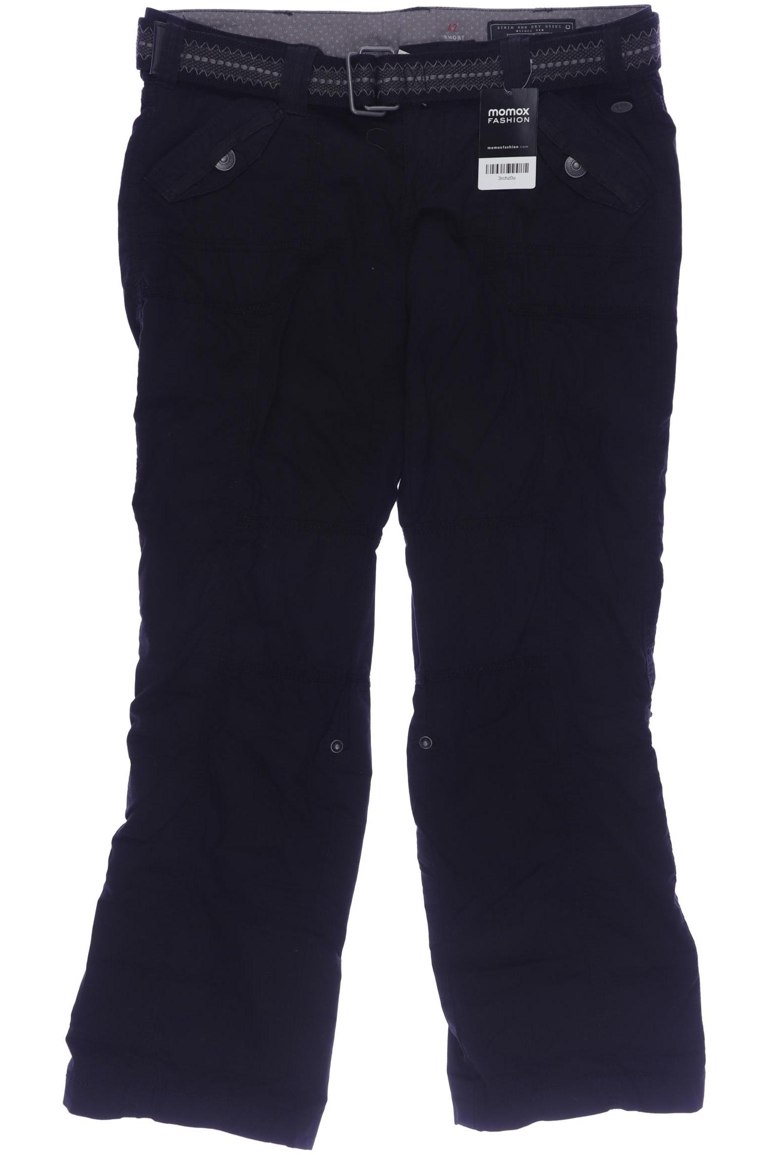 

edc by Esprit Damen Stoffhose, schwarz, Gr. 42