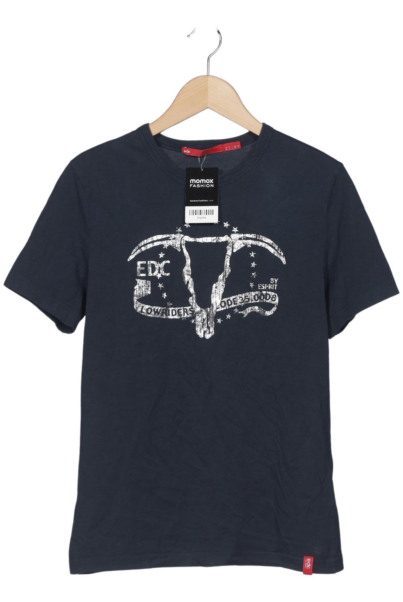 

edc by Esprit Damen T-Shirt, marineblau, Gr. 38