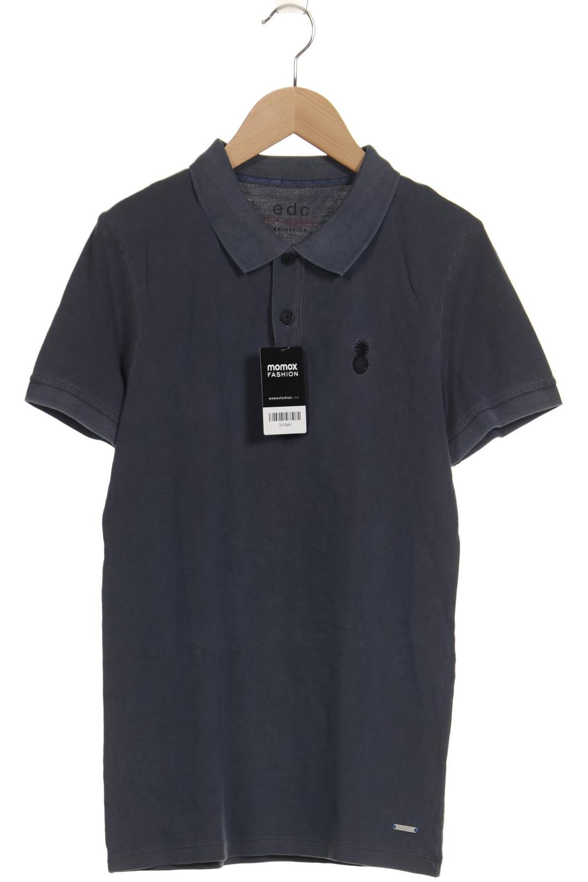 

edc by Esprit Herren Poloshirt, grau, Gr. 44