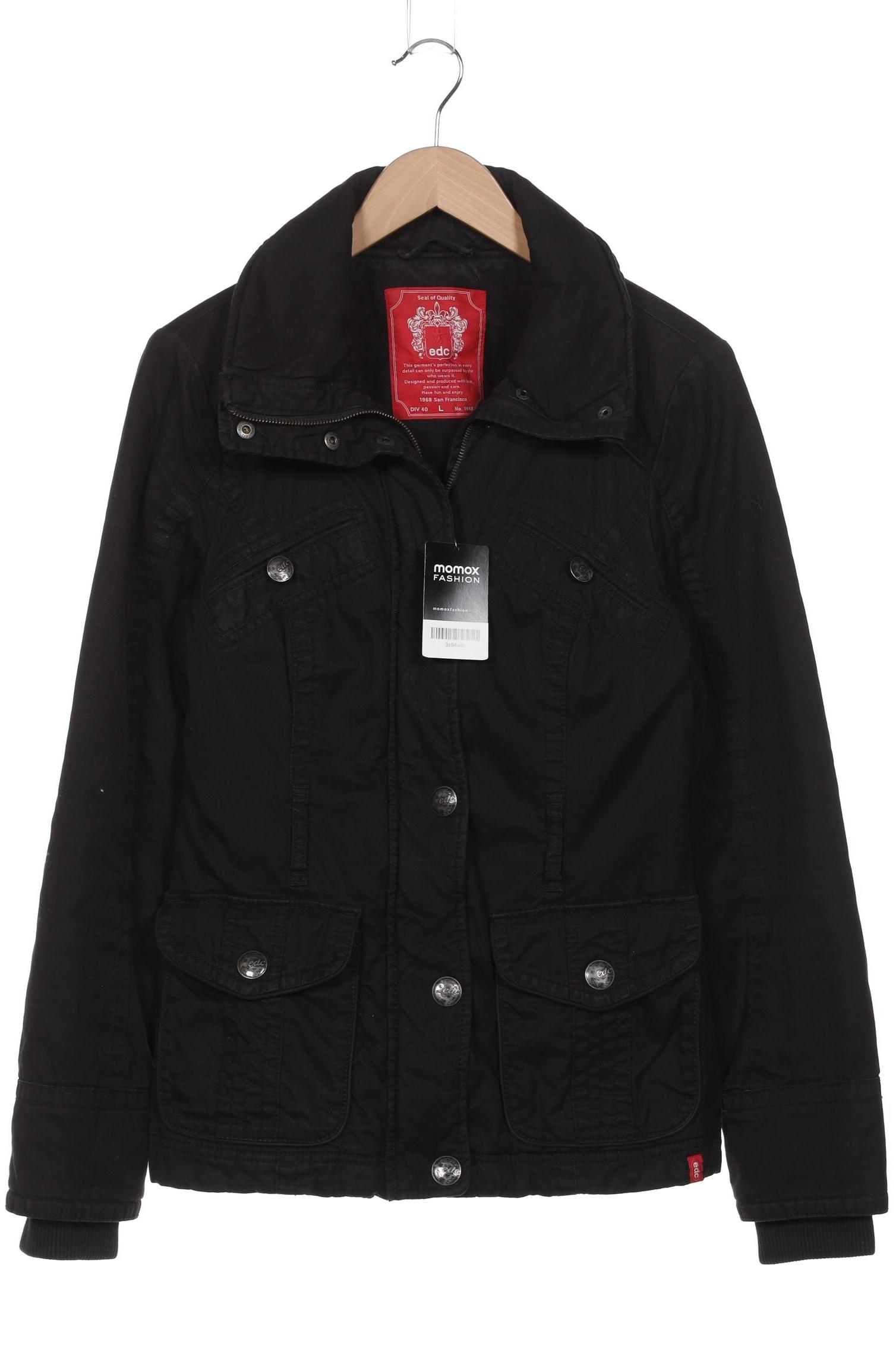 

edc by Esprit Damen Jacke, schwarz, Gr. 42