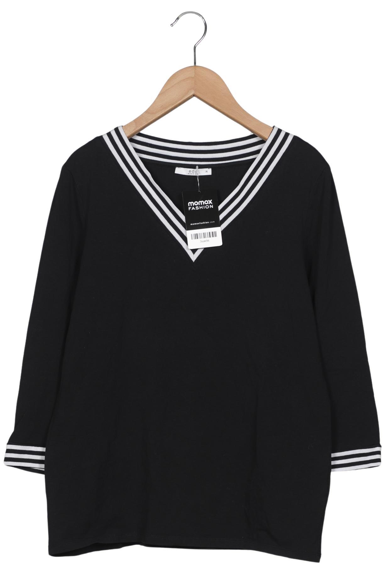 

edc by Esprit Damen Langarmshirt, schwarz, Gr. 38