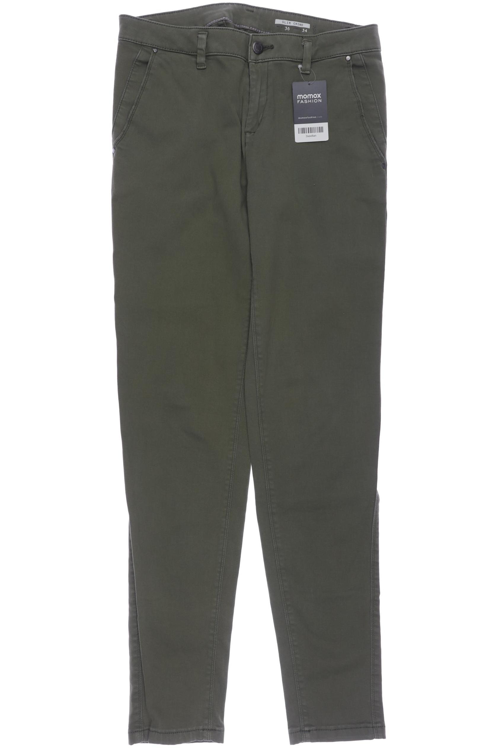 

edc by Esprit Damen Stoffhose, grün, Gr. 36
