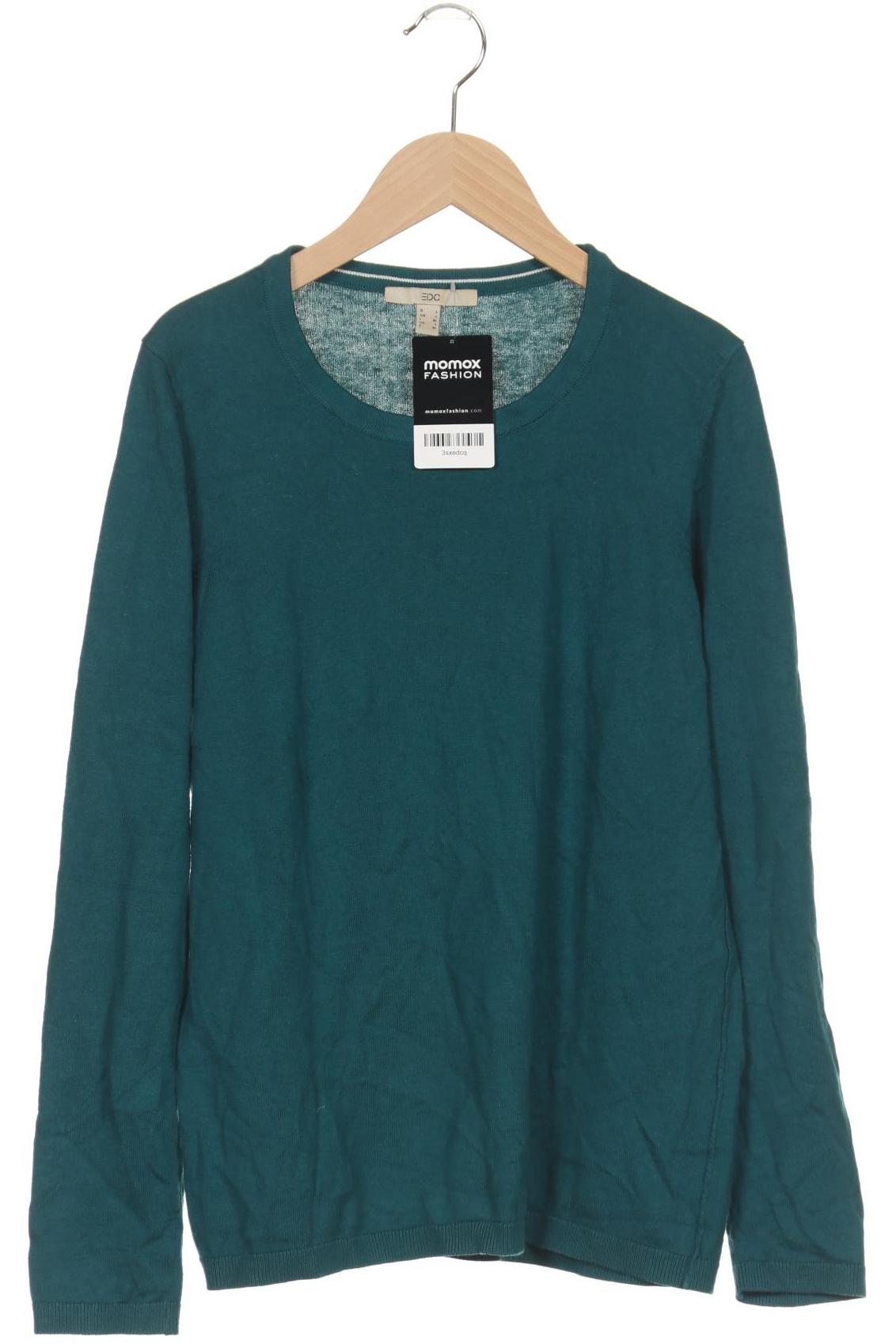 

edc by Esprit Damen Pullover, grün, Gr. 42