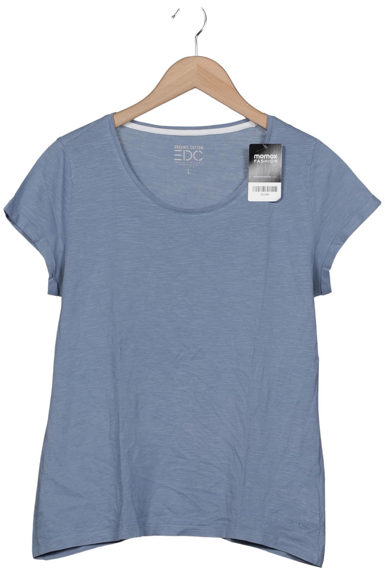 

edc by Esprit Damen T-Shirt, hellblau, Gr. 42