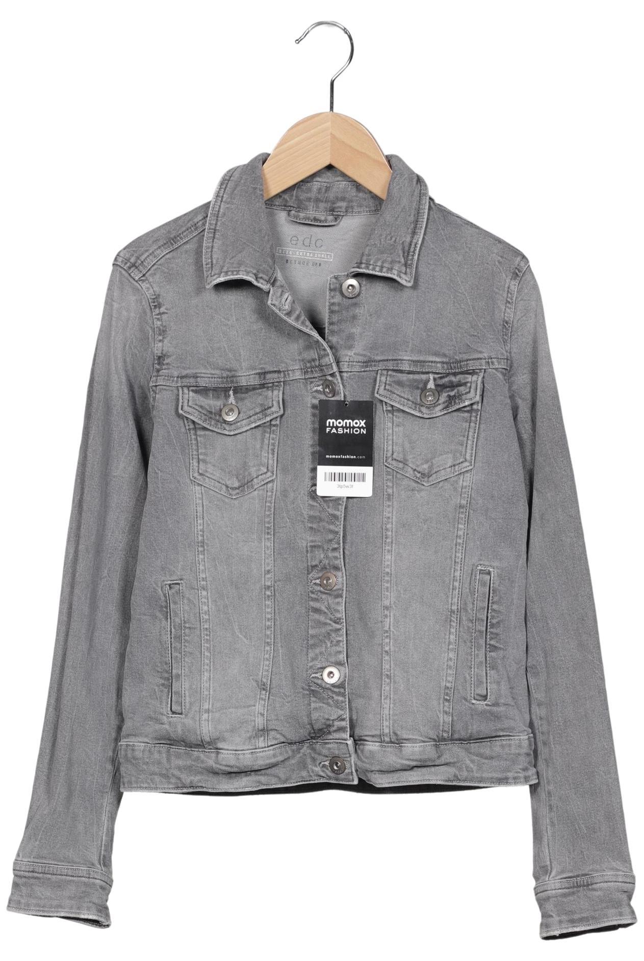 

edc by Esprit Damen Jacke, grau, Gr. 34