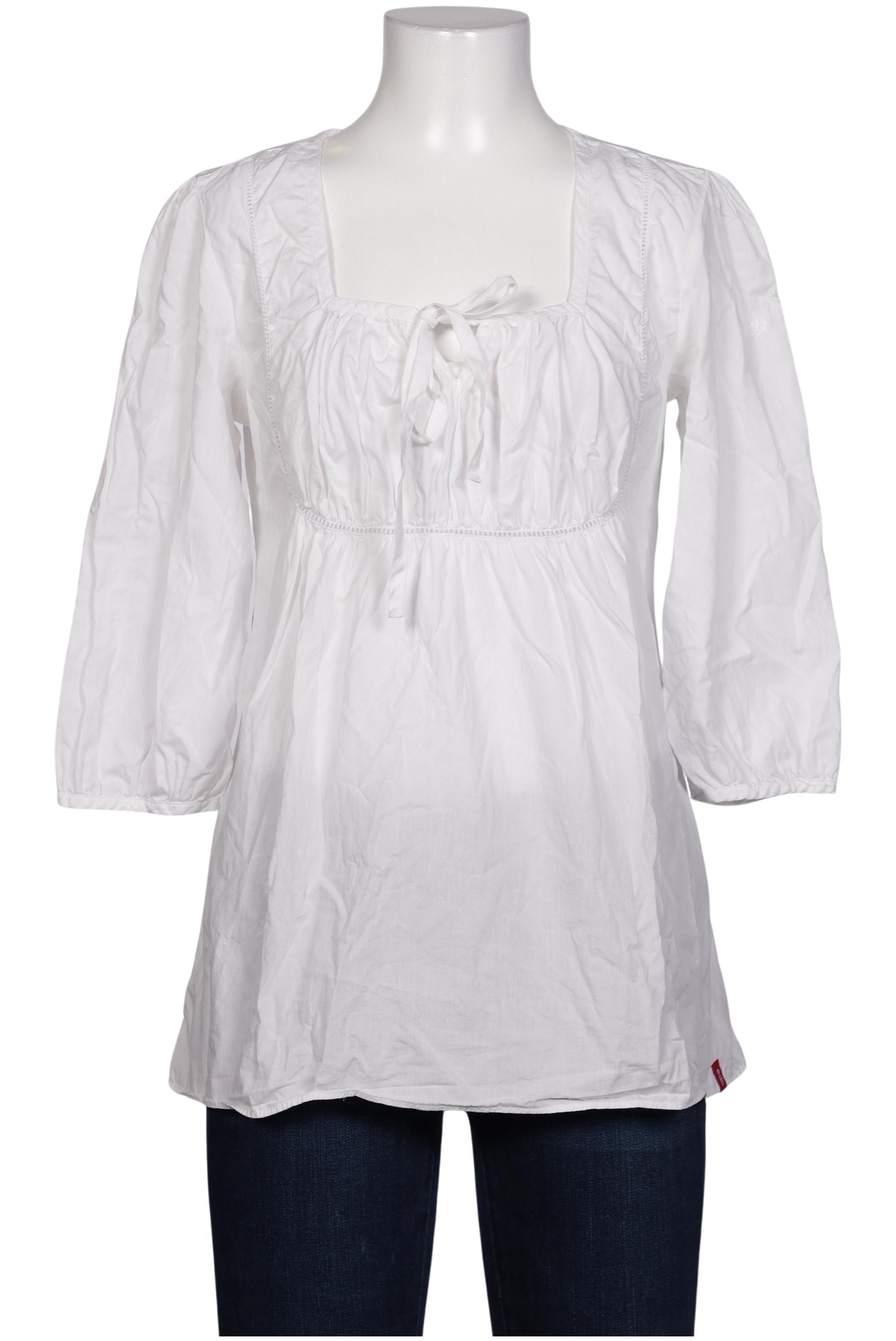 

edc by Esprit Damen Bluse, weiß, Gr. 38