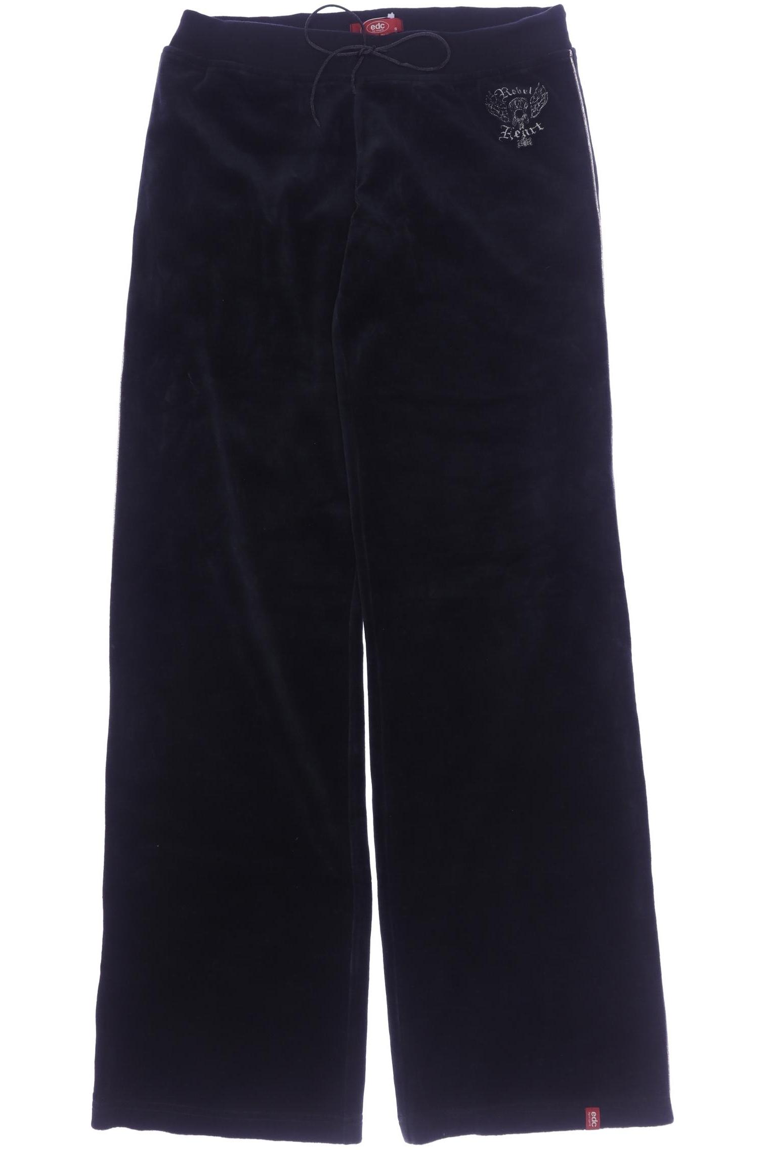 

edc by Esprit Damen Stoffhose, marineblau, Gr. 0