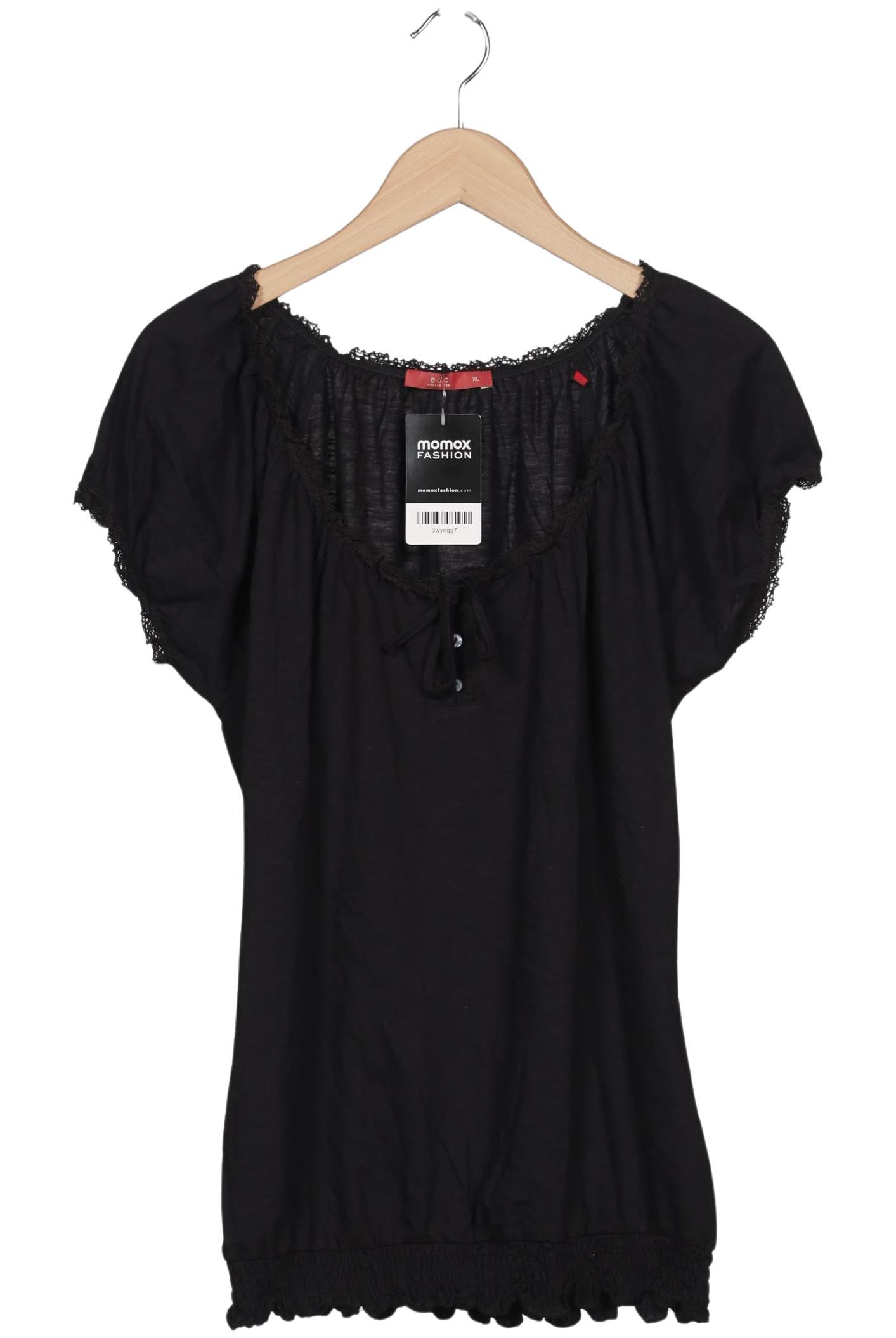 

edc by Esprit Damen T-Shirt, schwarz, Gr. 44