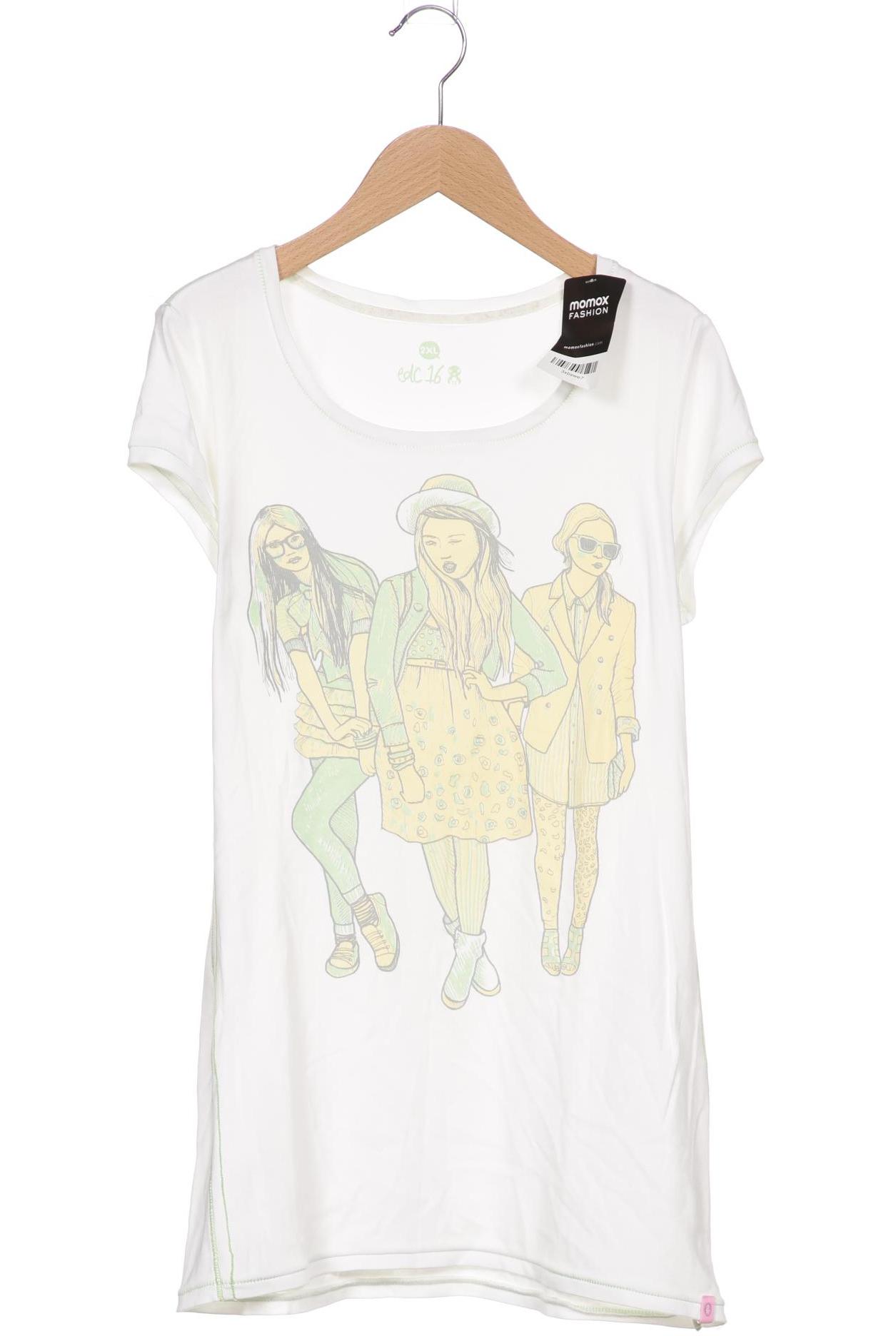 

edc by Esprit Damen T-Shirt, weiß