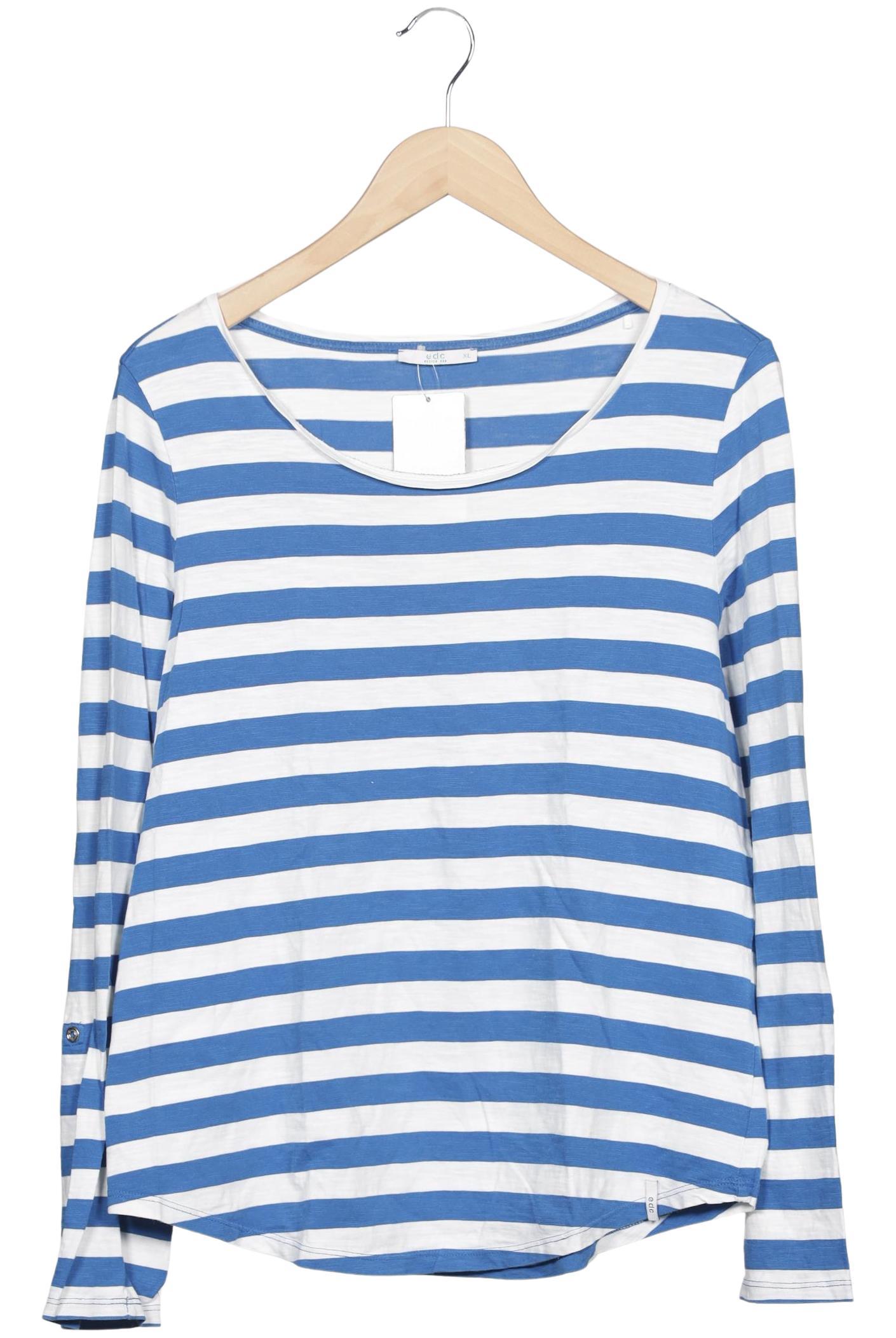 

edc by Esprit Damen Langarmshirt, mehrfarbig, Gr. 44