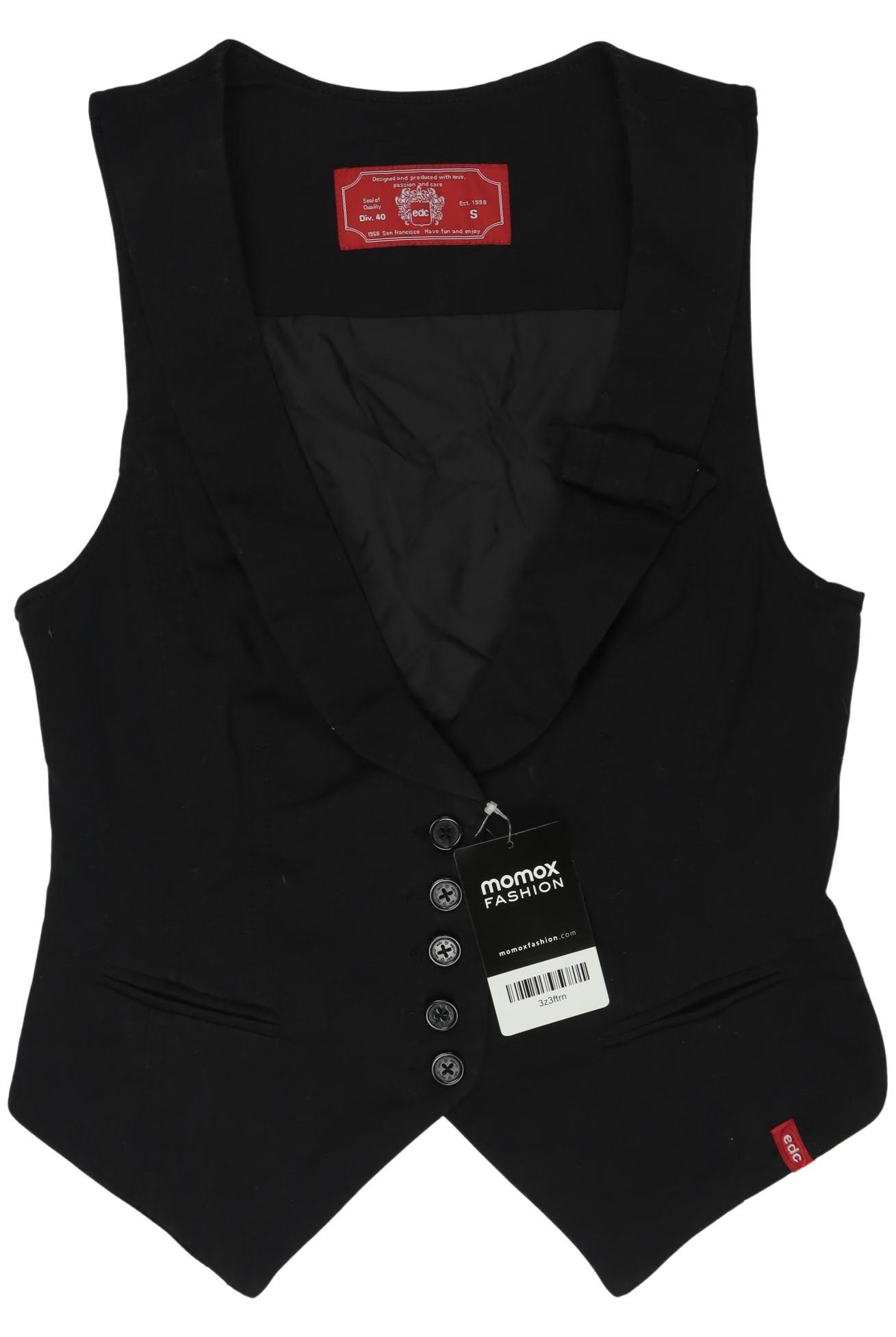 

edc by Esprit Damen Weste, schwarz, Gr. 36