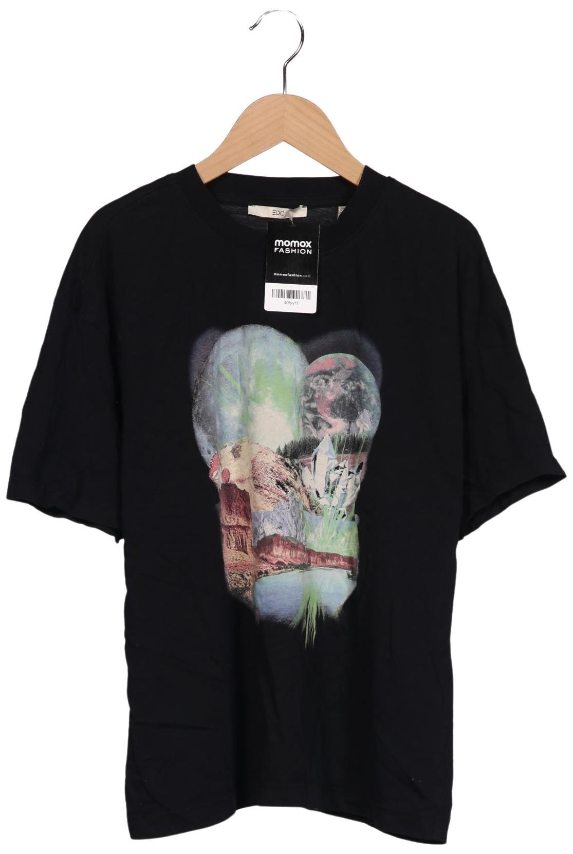 

edc by Esprit Damen T-Shirt, schwarz, Gr. 34