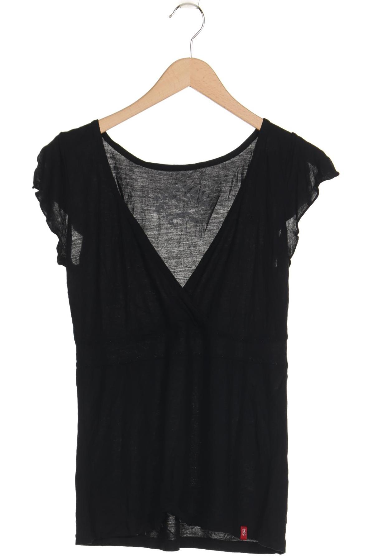 

edc by Esprit Damen T-Shirt, schwarz, Gr. 38