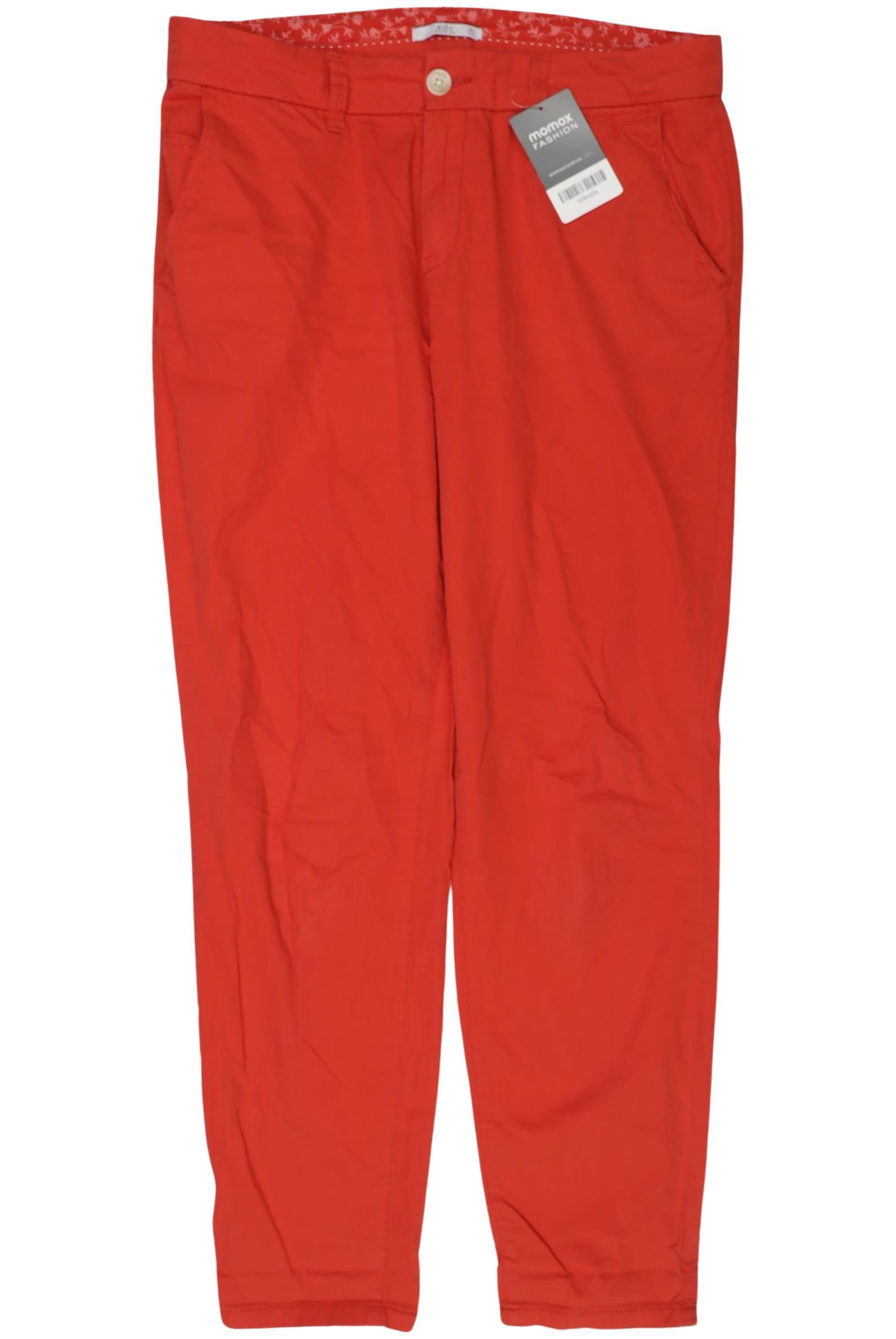 

edc by Esprit Damen Stoffhose, rot, Gr. 36