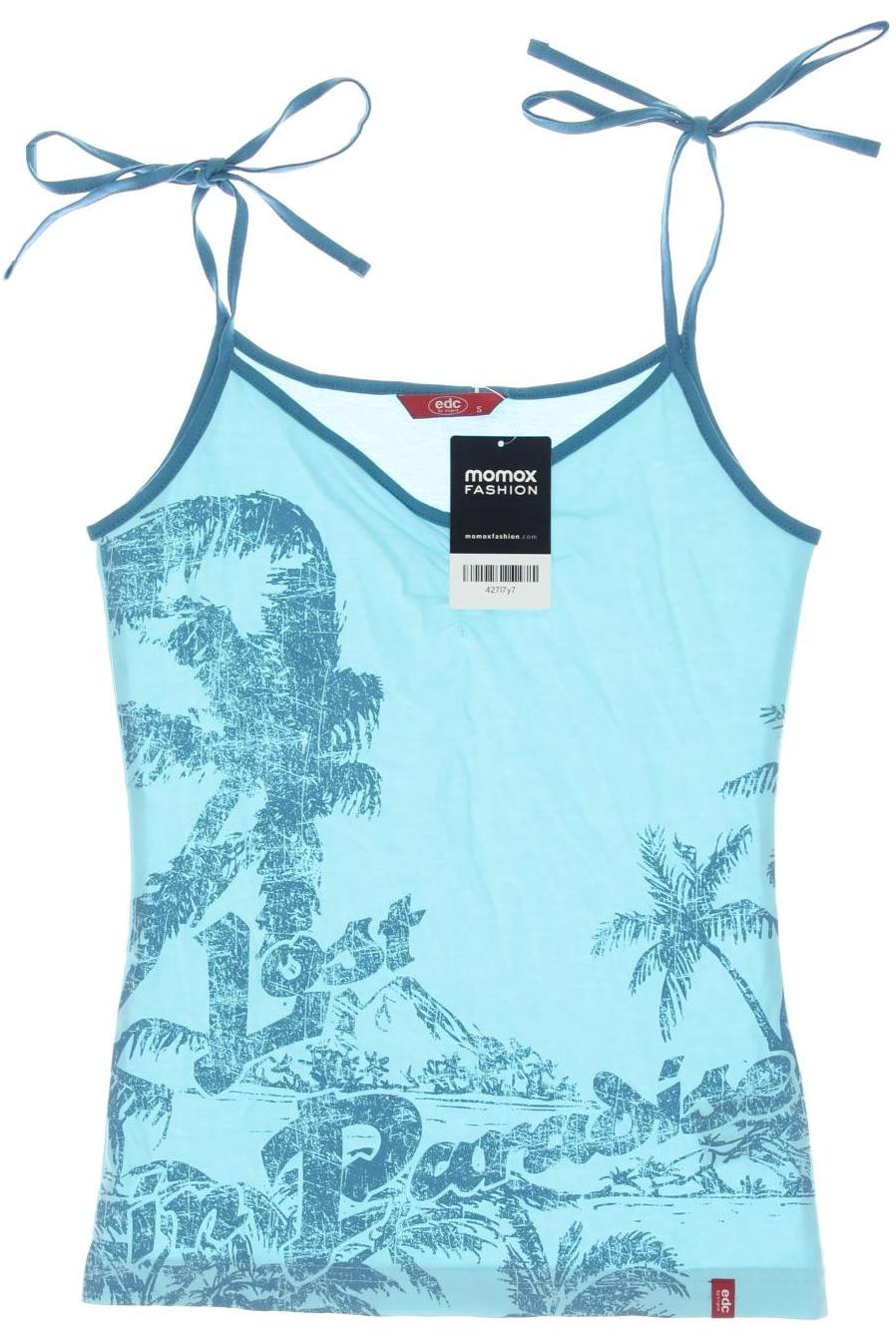 

edc by Esprit Damen Top, blau, Gr. 36