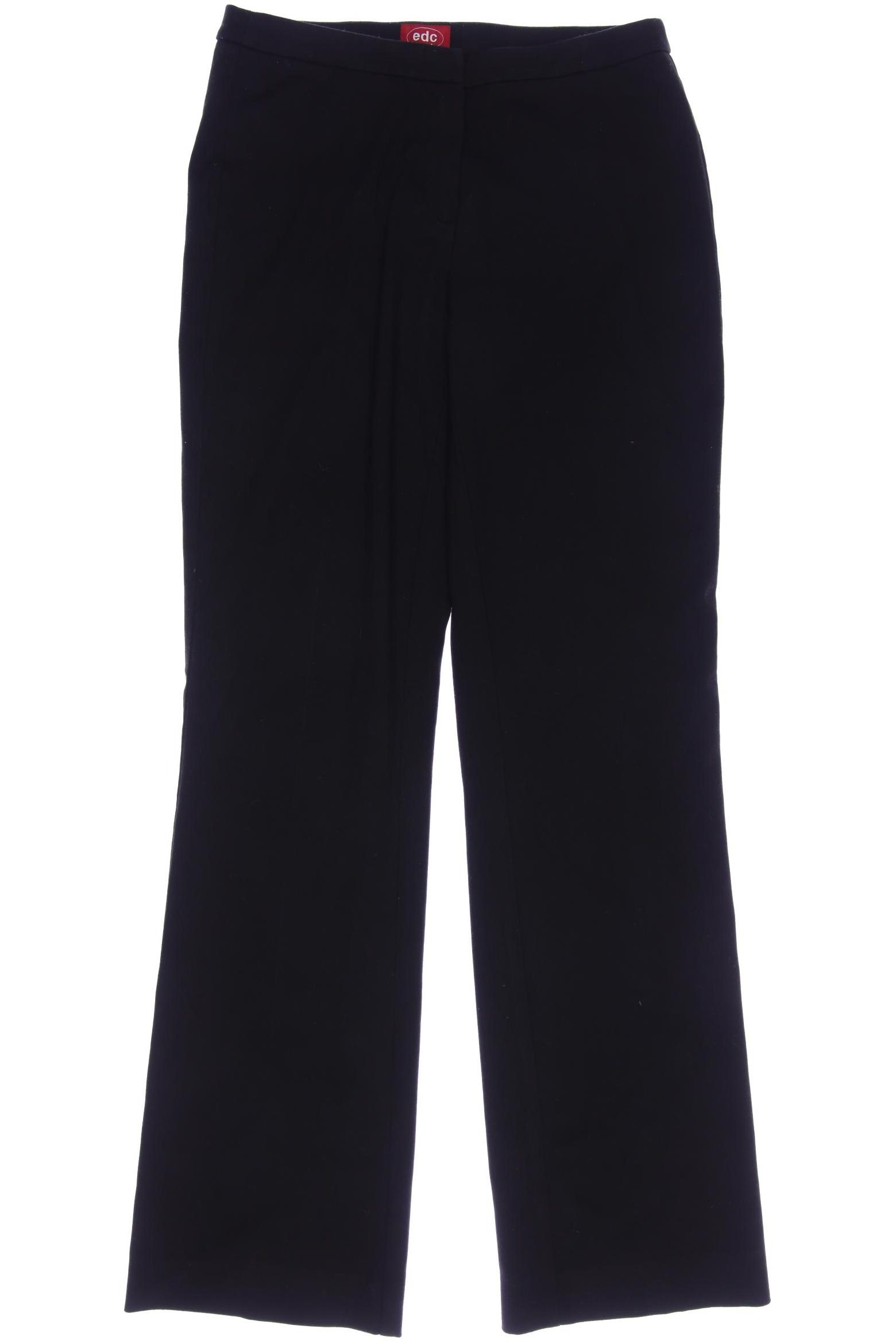 

edc by Esprit Damen Stoffhose, schwarz, Gr. 34