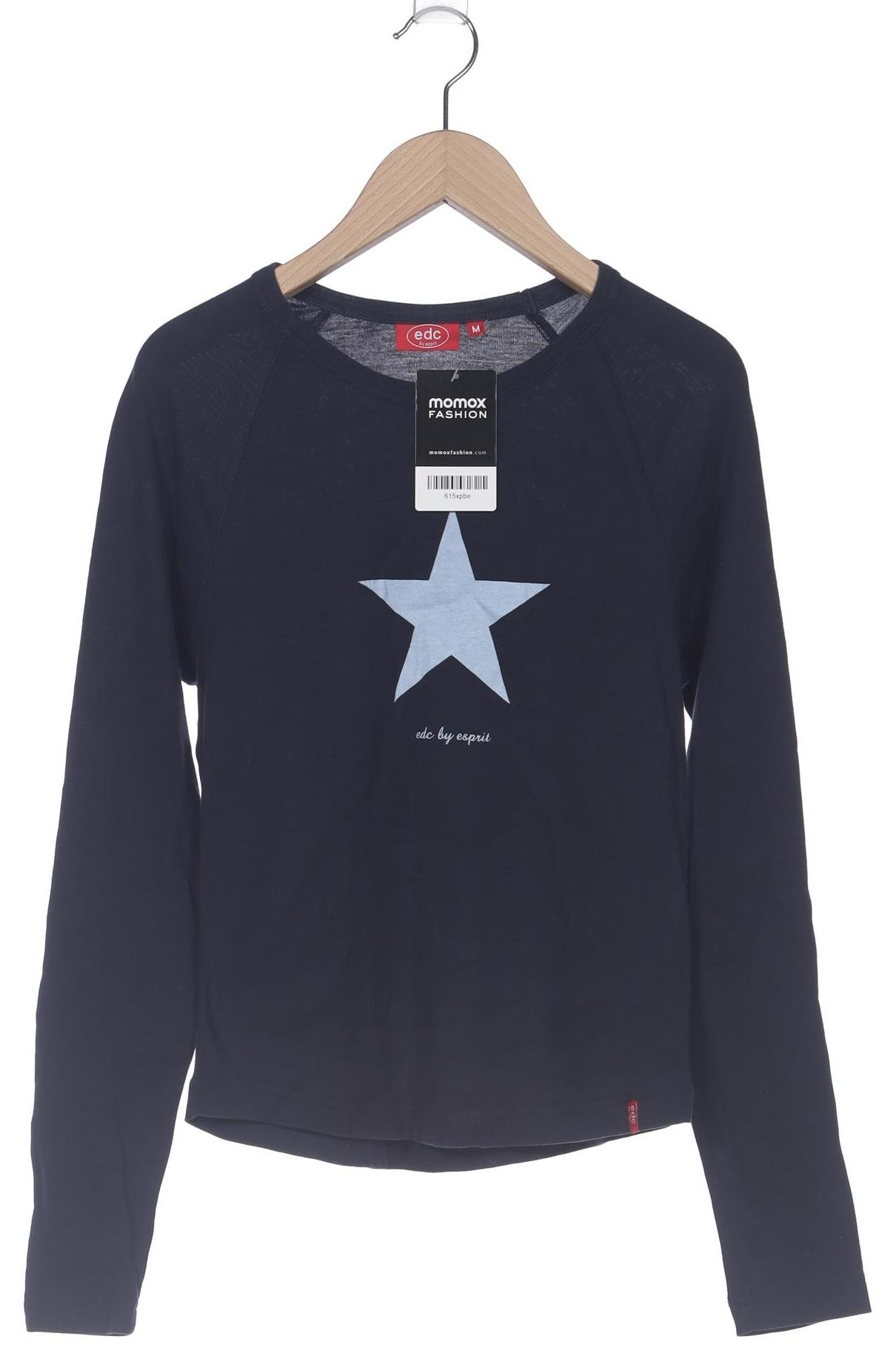 

edc by Esprit Damen Langarmshirt, blau, Gr. 38