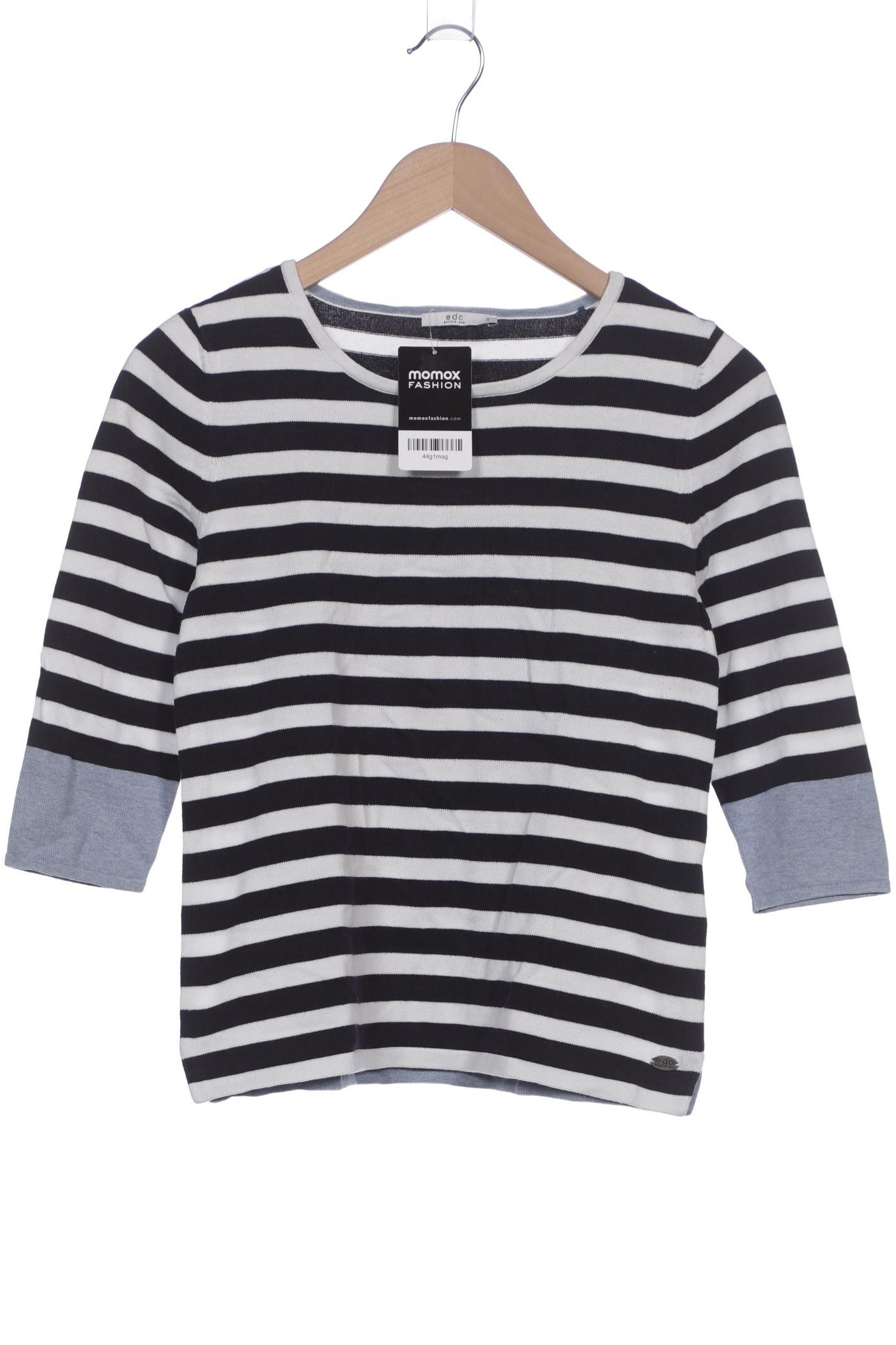 

edc by Esprit Damen Langarmshirt, marineblau, Gr. 36