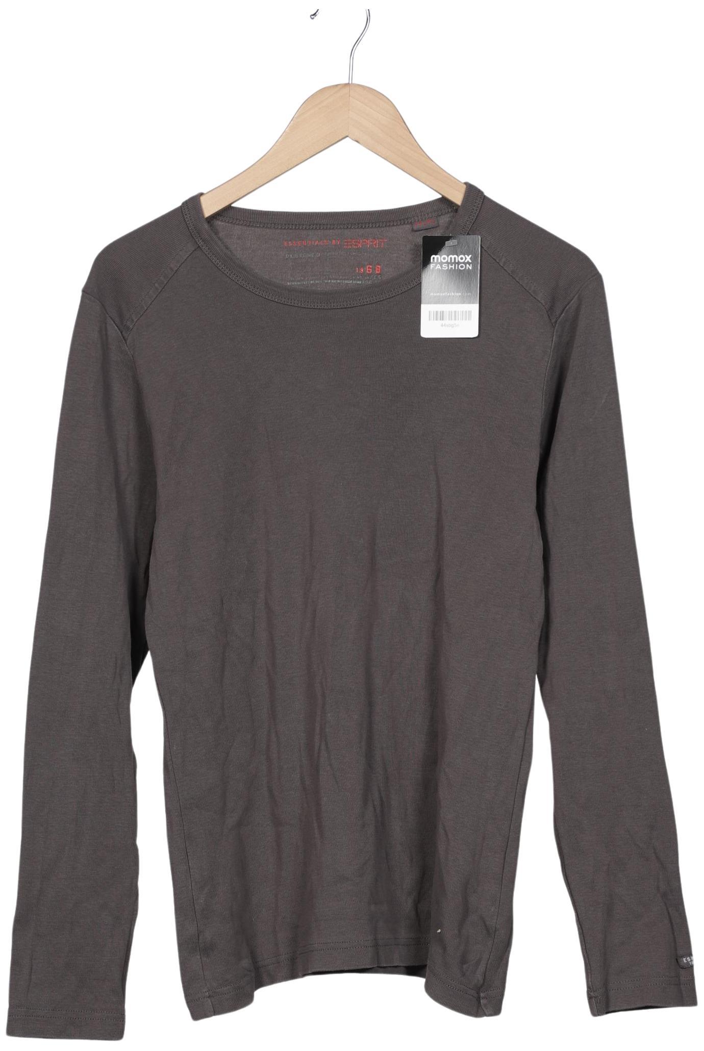 

edc by Esprit Herren Langarmshirt, grau, Gr. 52