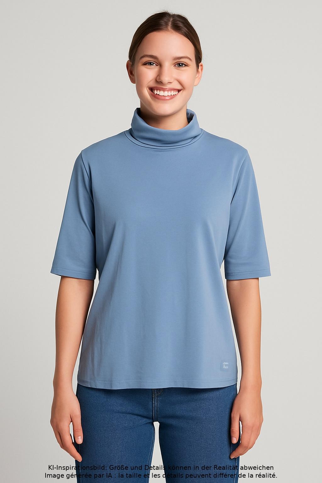 

edc by Esprit Damen T-Shirt, hellblau, Gr. 42