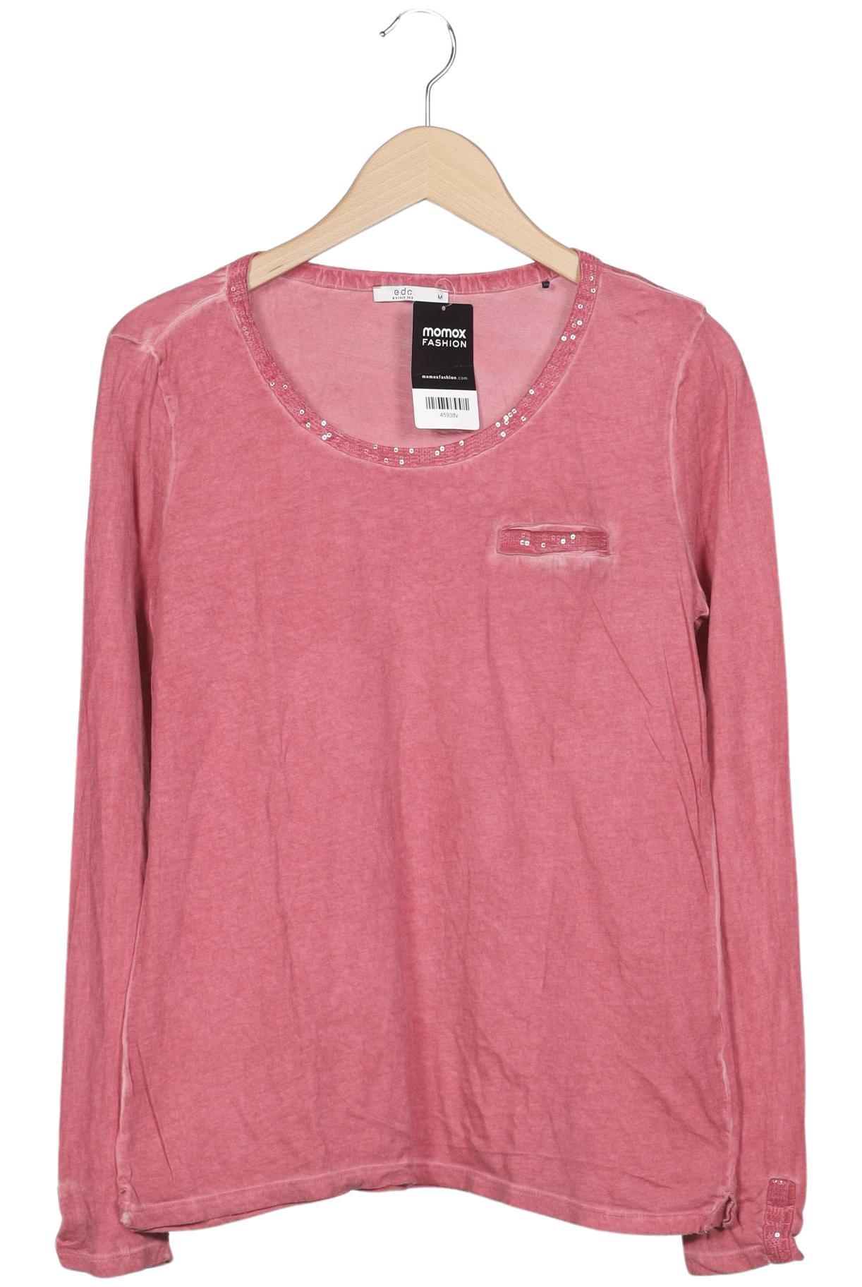 

edc by Esprit Damen Langarmshirt, pink, Gr. 38
