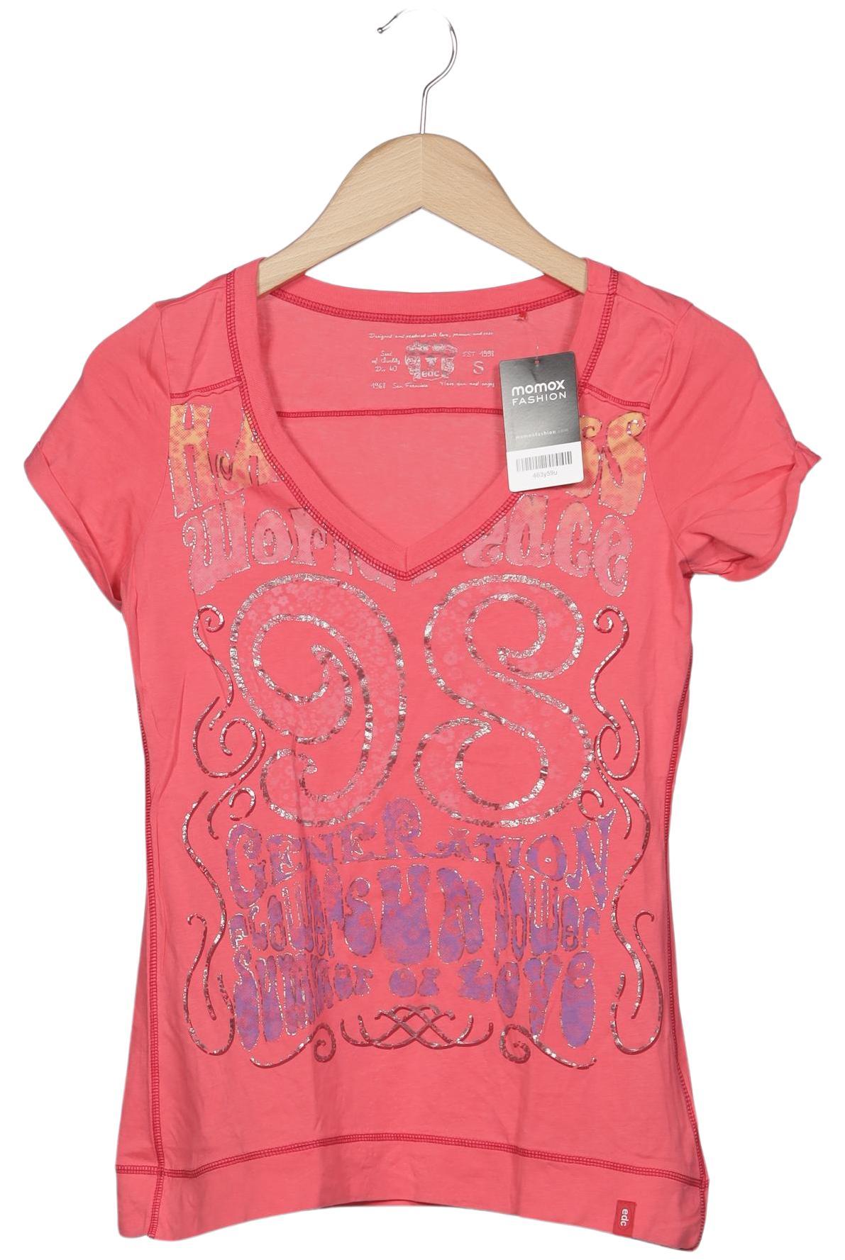 

edc by Esprit Damen T-Shirt, pink, Gr. 36