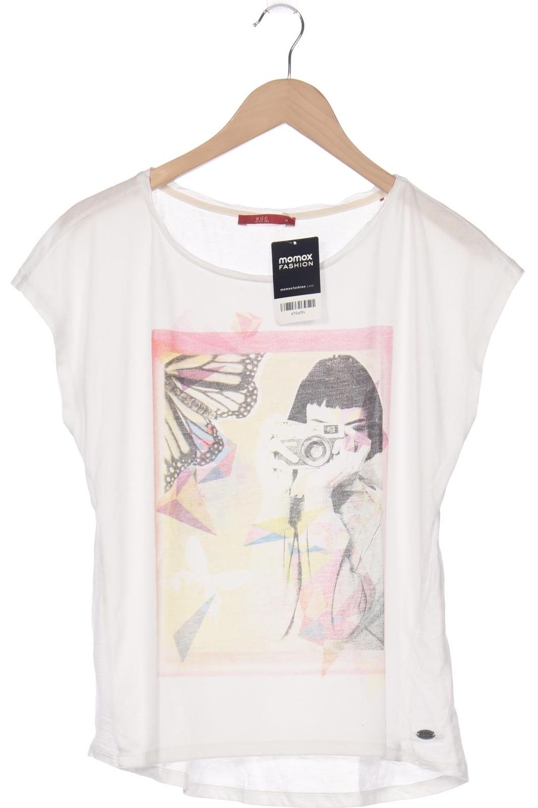 

edc by Esprit Damen T-Shirt, weiß, Gr. 38